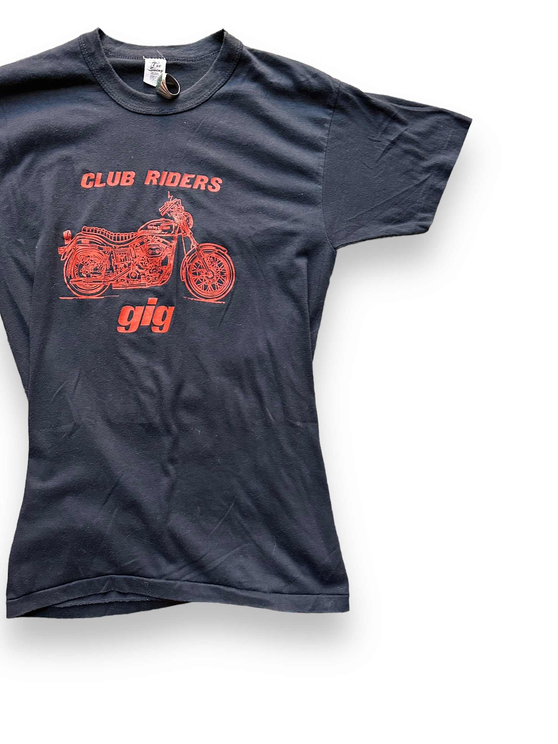 Front Left View of Vintage Harley Club Riders Tee SZ L | Vintage Harley Tee | Barn Owl Vintage Seattle