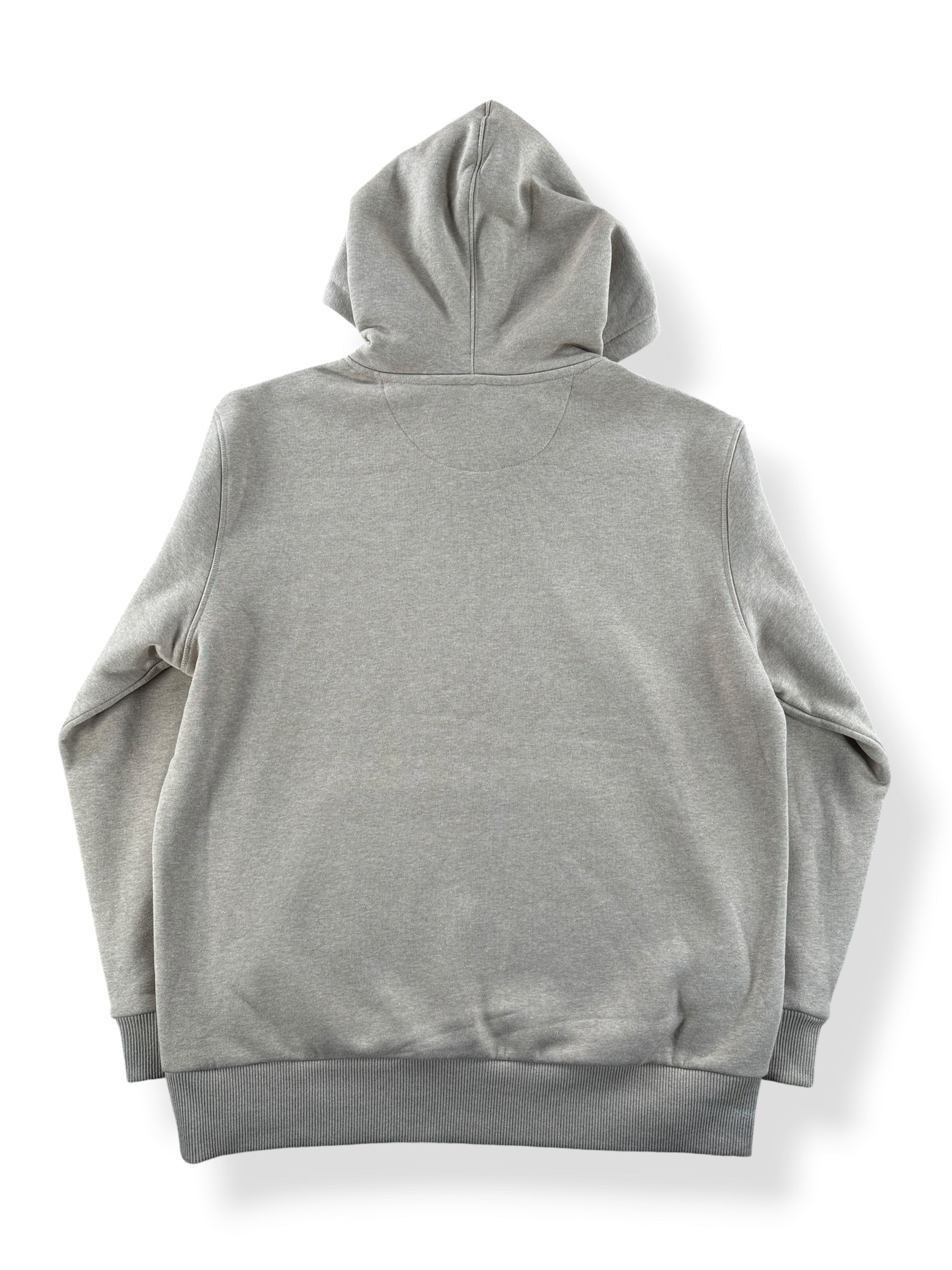 Back of Filson Oat Heather Prospector Hoodie SZ L