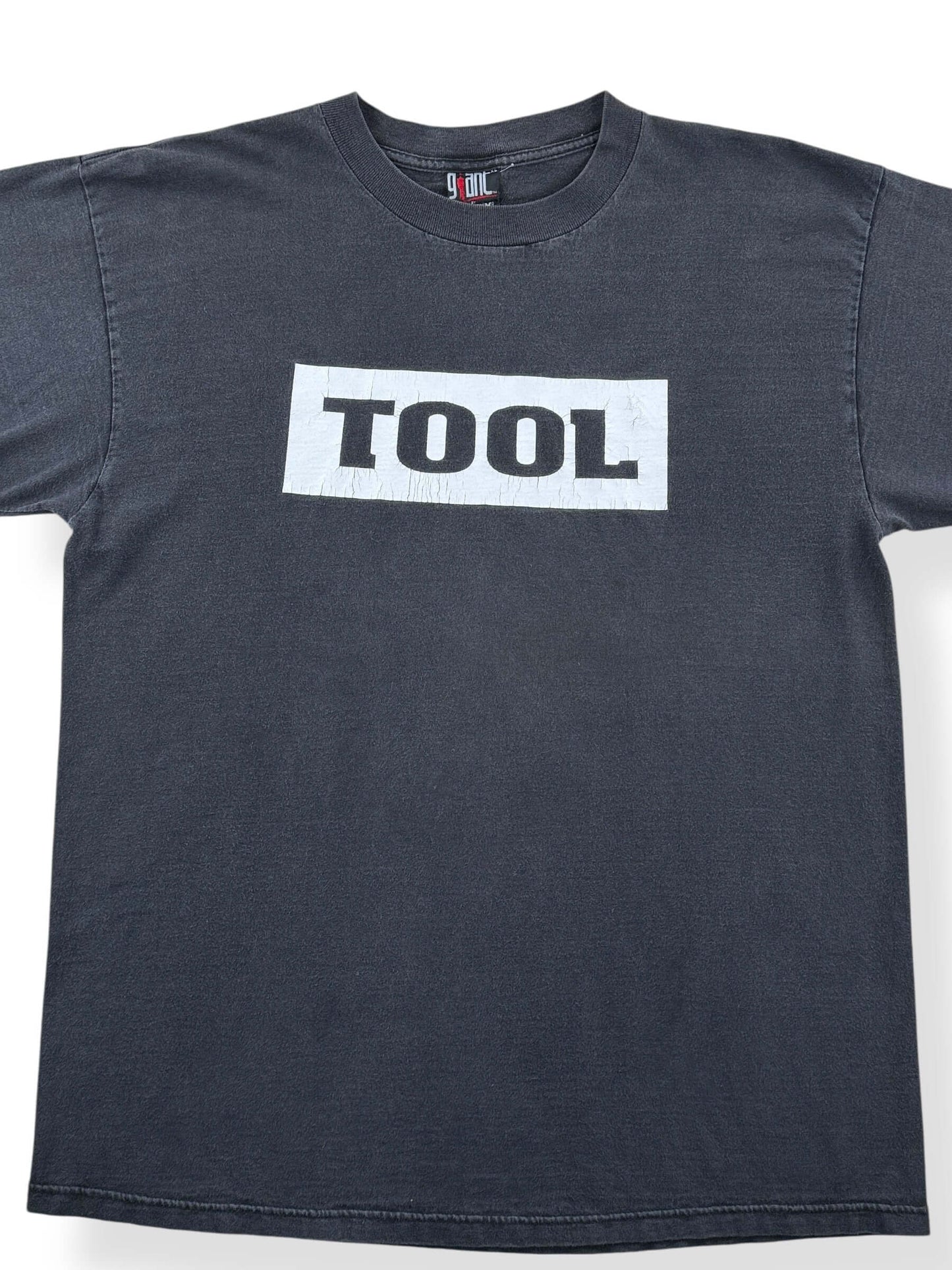 Front Close Up of Vintage Late 90s Tool Giant Tee SZ XL