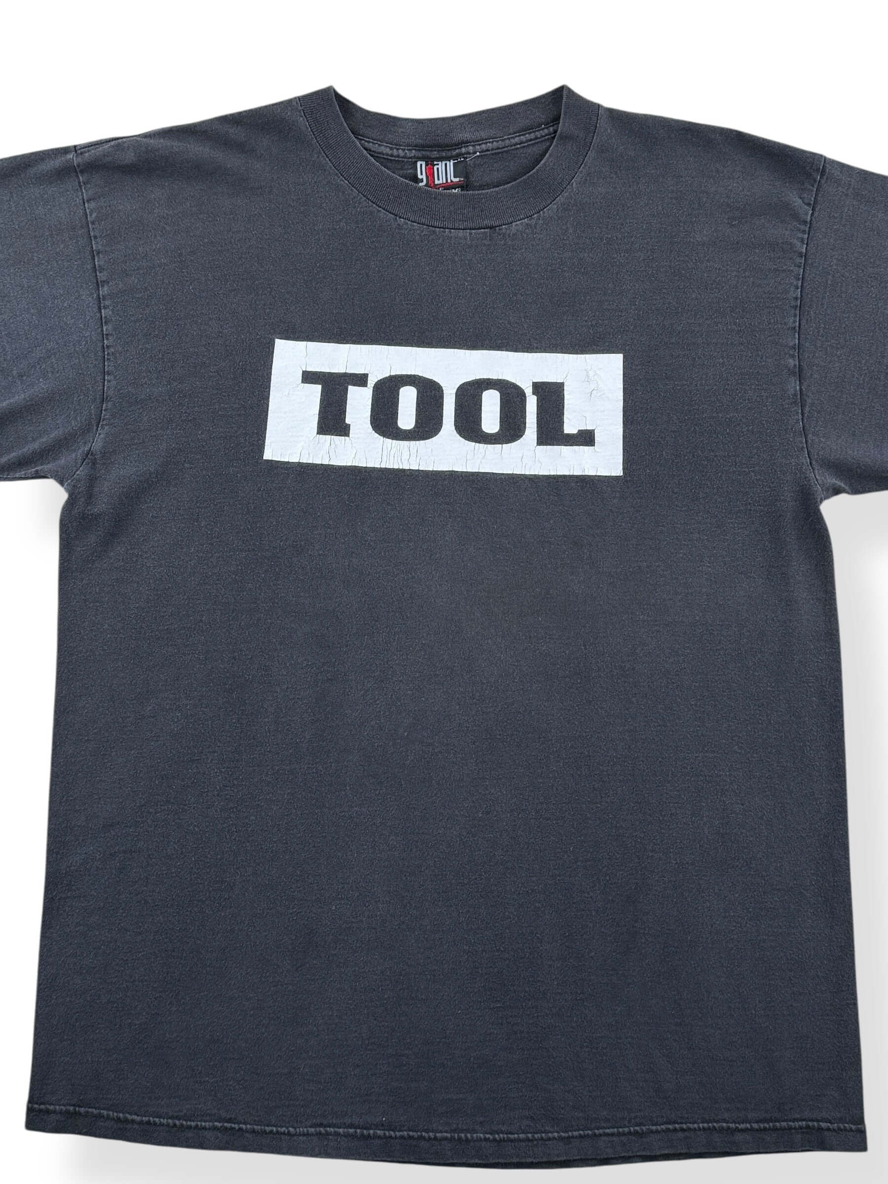 Front Close Up of Vintage Late 90s Tool Giant Tee SZ XL