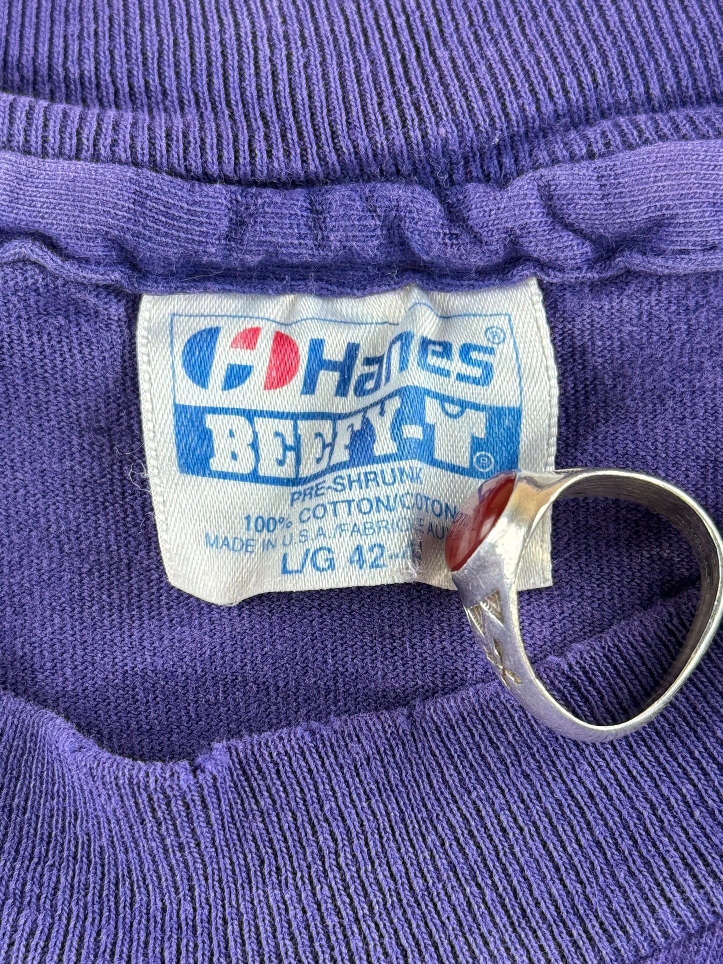 Tag on Vintage Purple Kismet Tee SZ L
