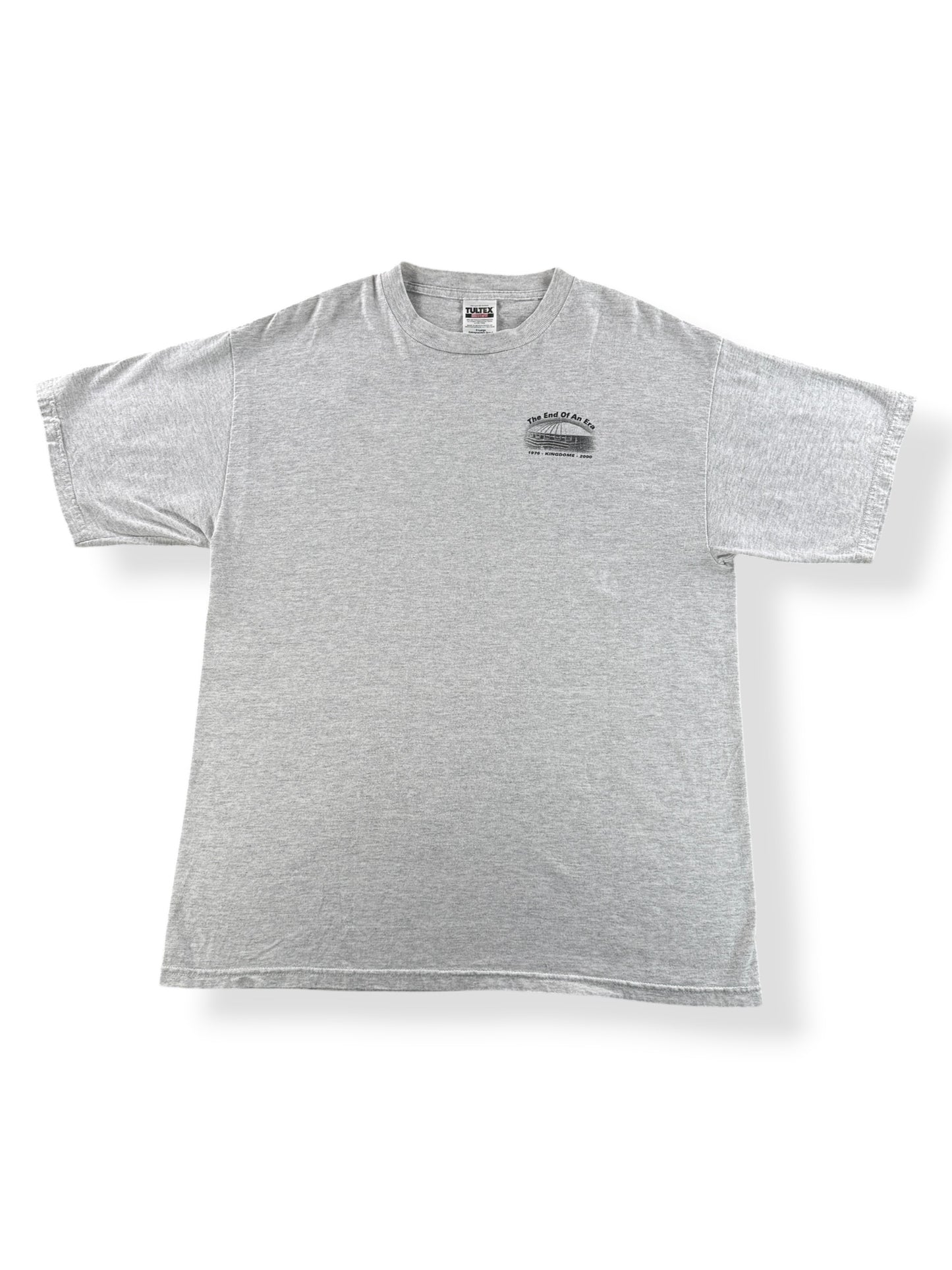 Front of Vintage Seattle Kingdome End Of An Era Tee SZ XL