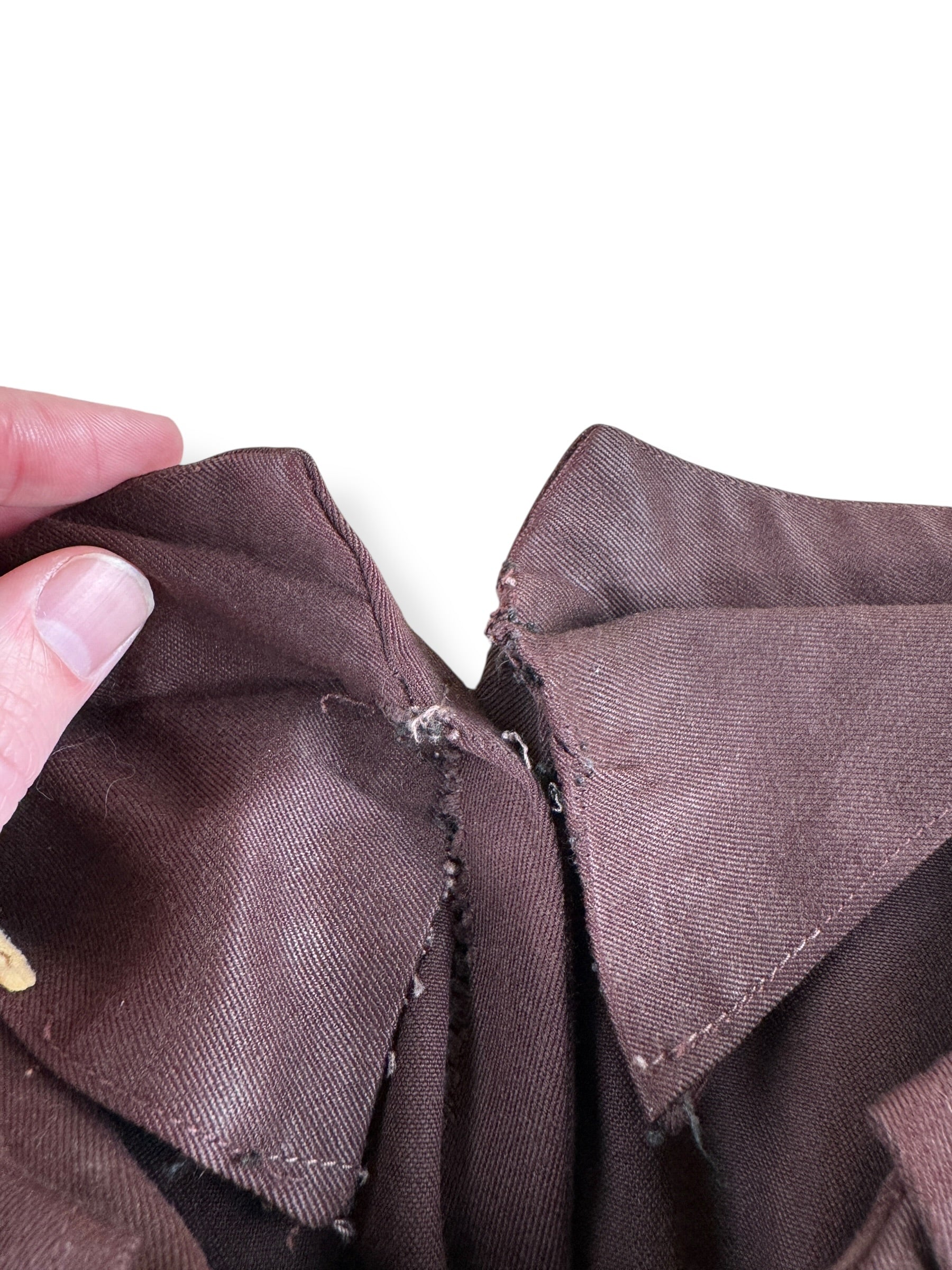 Undone Waist on Vintage Ladies 40s Era Shirley Jo Originals Rayon Gabardine 2 Piece Set SZ S