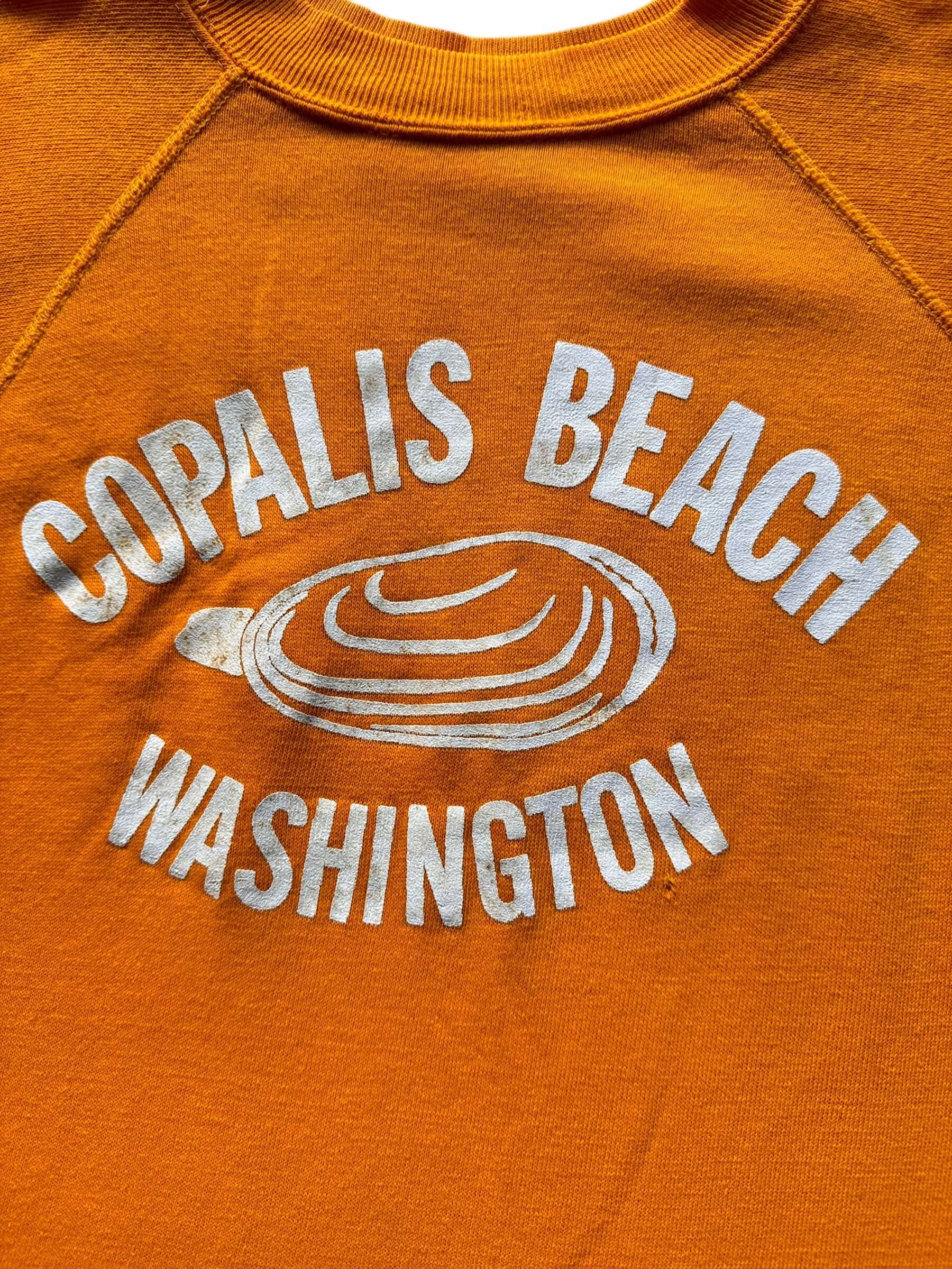 front graphic of Vintage Copalis Beach WA Crewneck SZ M