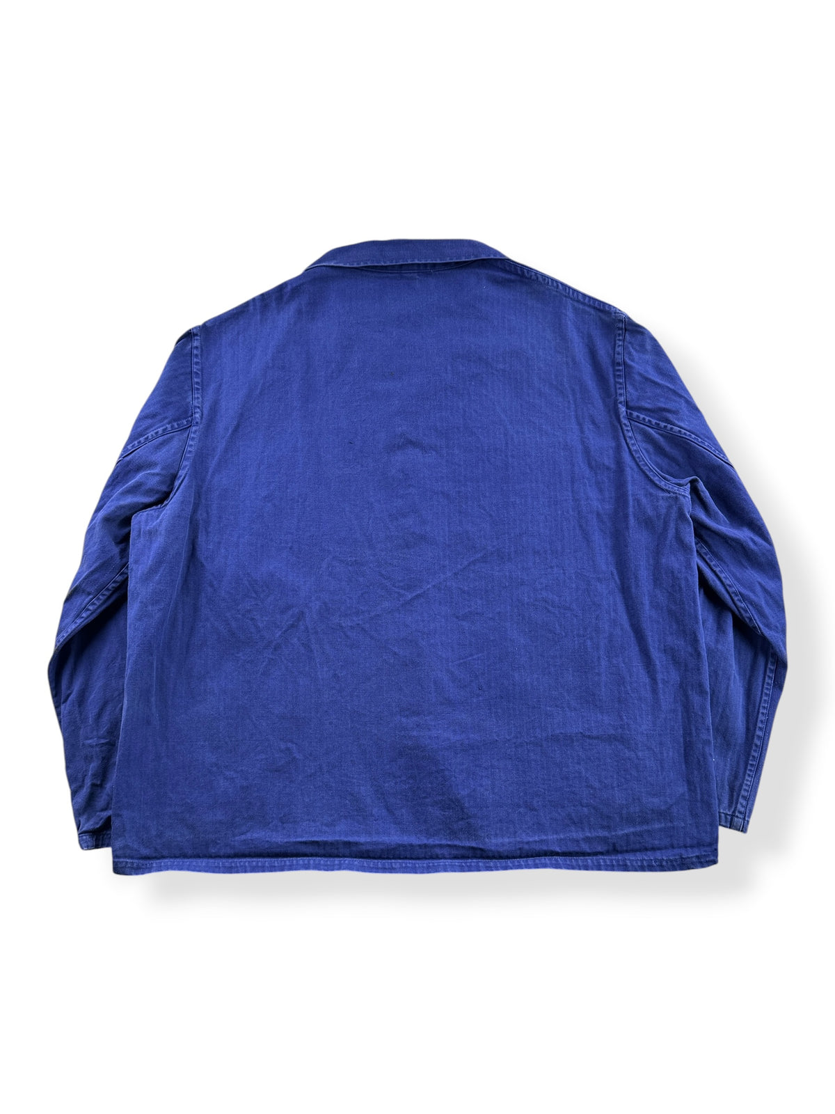 Back of Vintage HBT French Chore Coat SZ XL