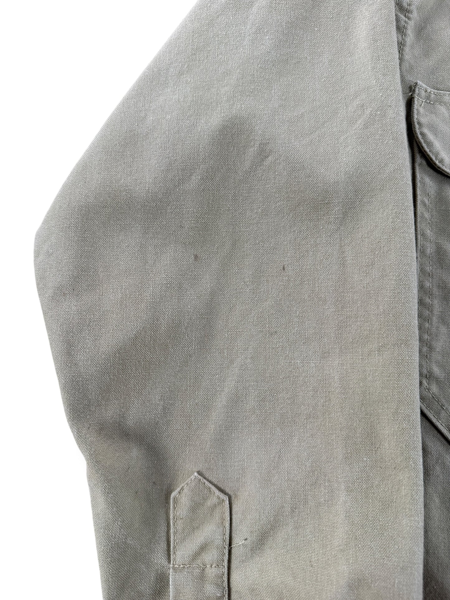 Stain on Vintage Filson Khaki Dry Tin Shirt SZ S