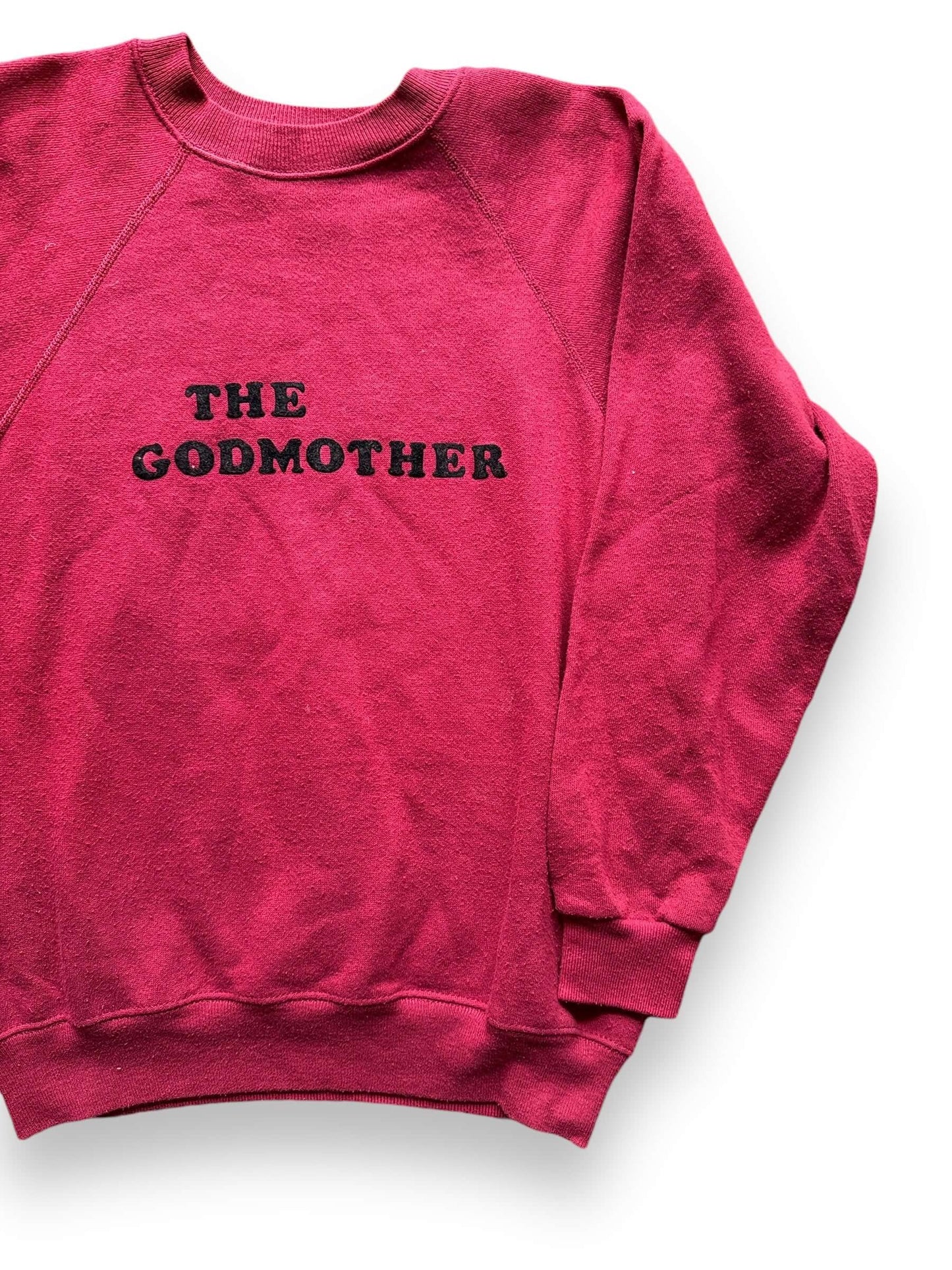 Front Left View of Vintage The Godmother Hanes Crewneck SZ S