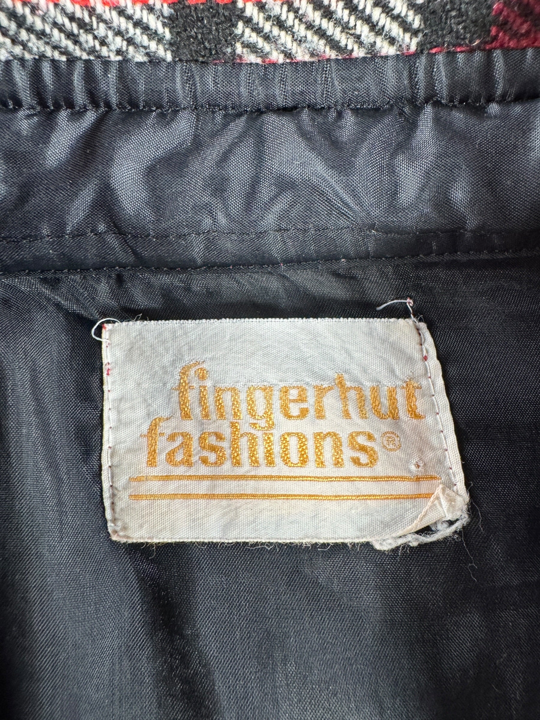 Label on Vintage Fingerhut Fashions CPO Flannel SZ L
