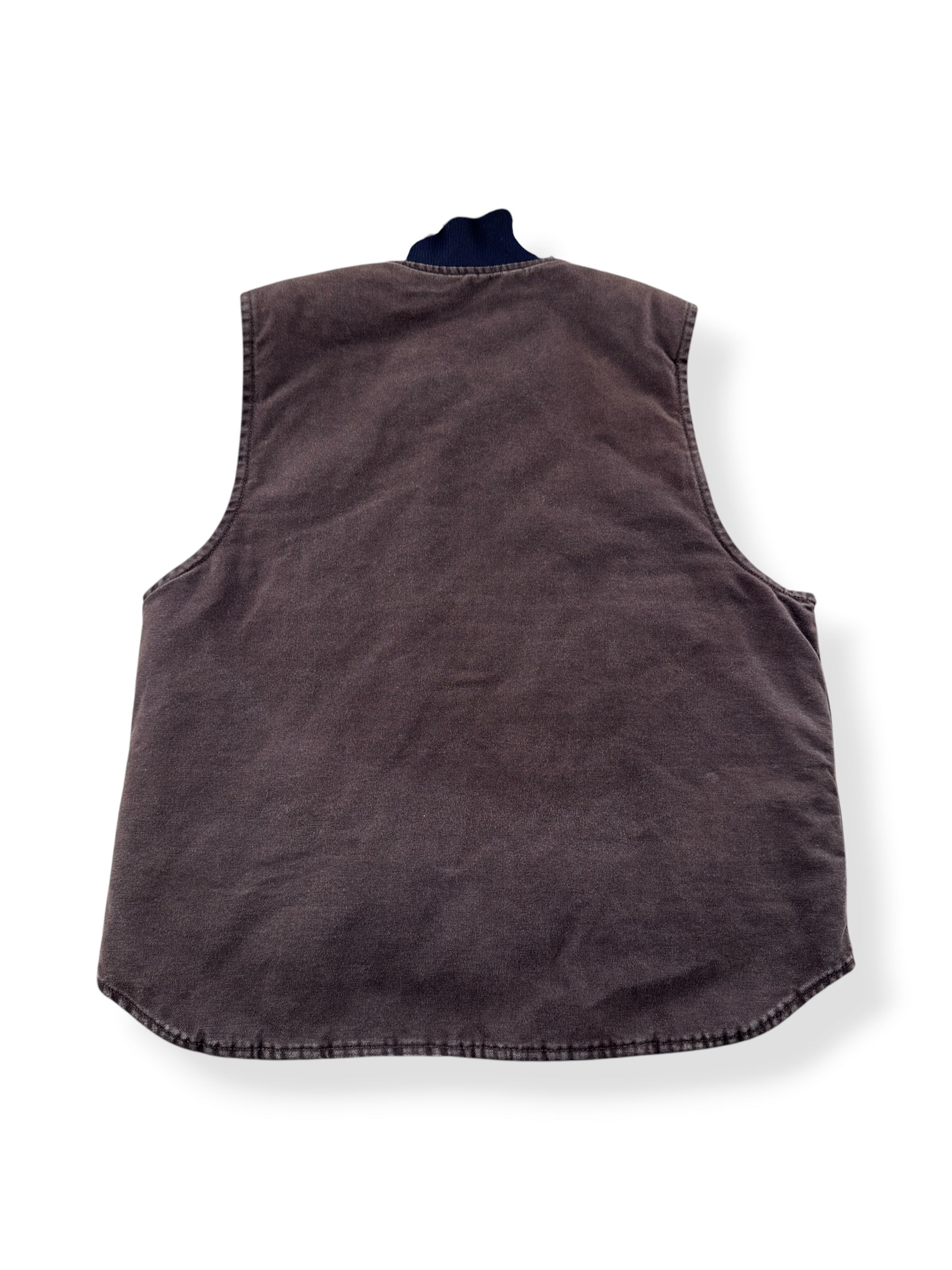 Back of Carhartt Brown Vest SZ L