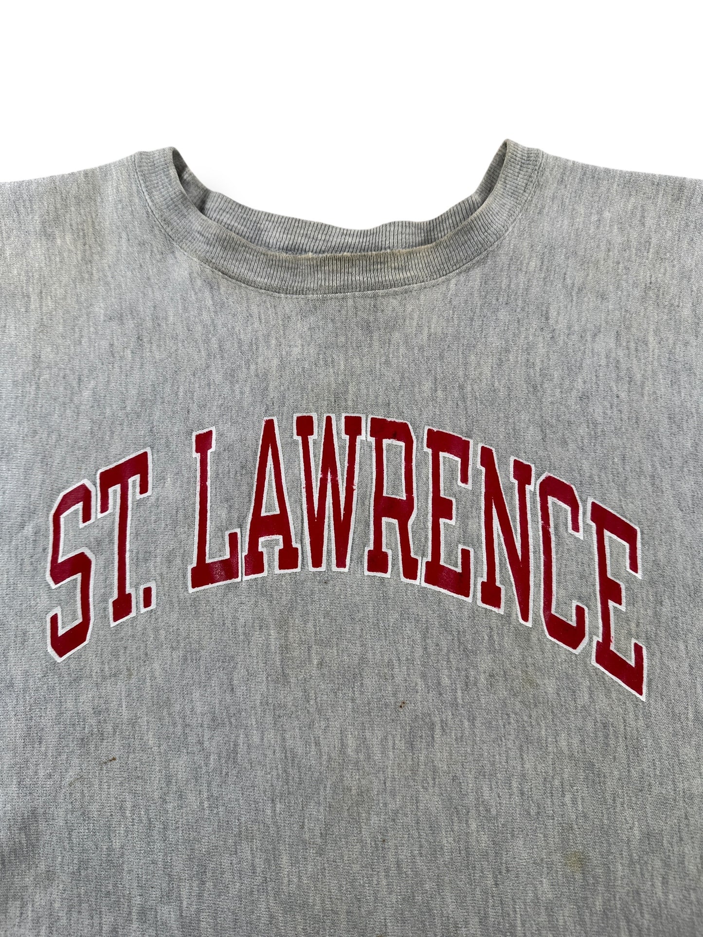 Graphic of Vintage St. Lawrence Champion Reverse Weave Crewneck AS IS SZ L