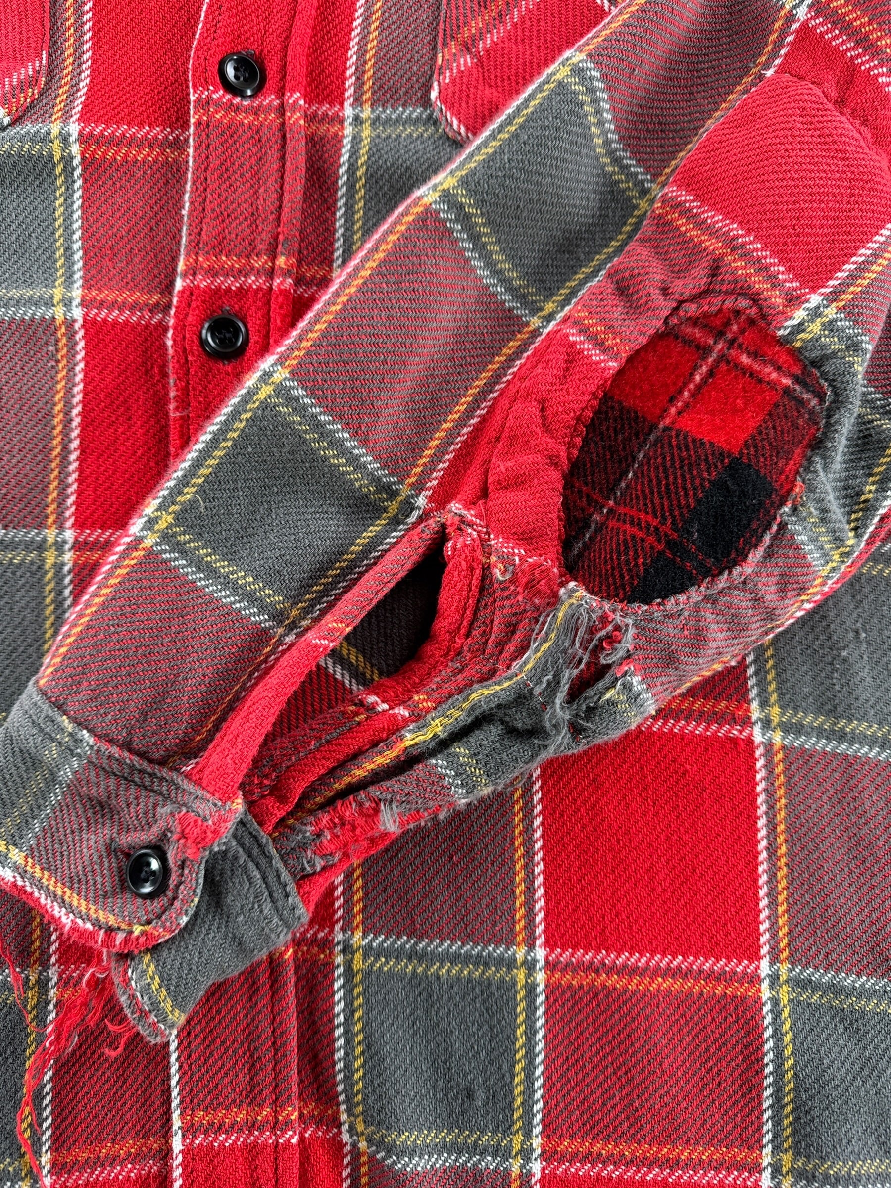 Repair on Vintage 60's Cotton Flannel SZ L