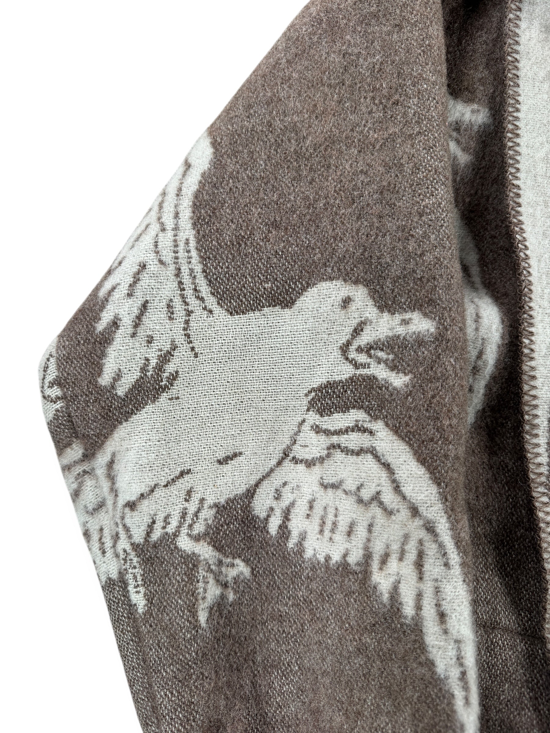 Seagull on Vintage Lillunn of Norway Wool Gull Jacket SZ M