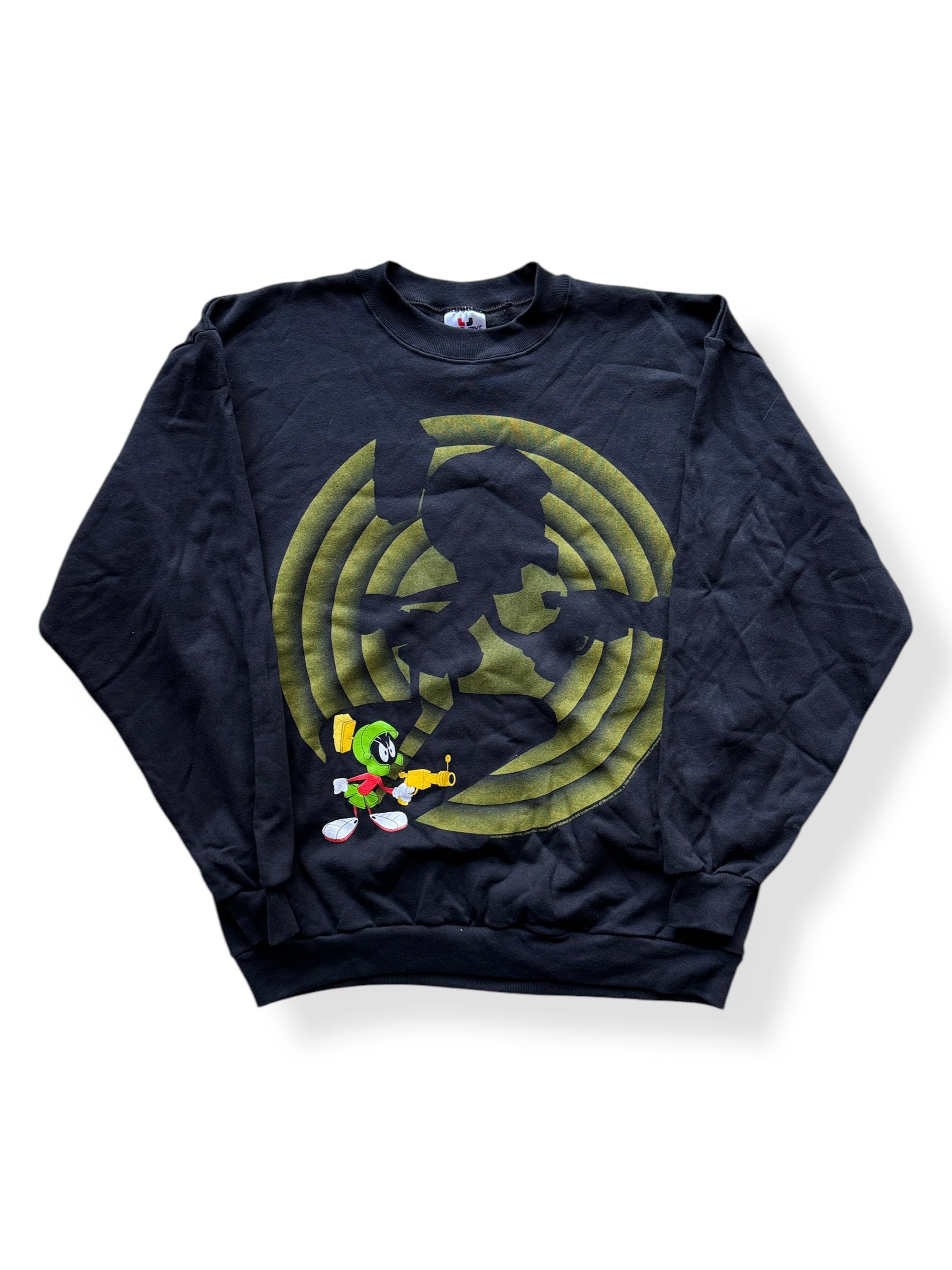 Front of Vintage Marvin the Martian Spotlight Crewneck SZ XL