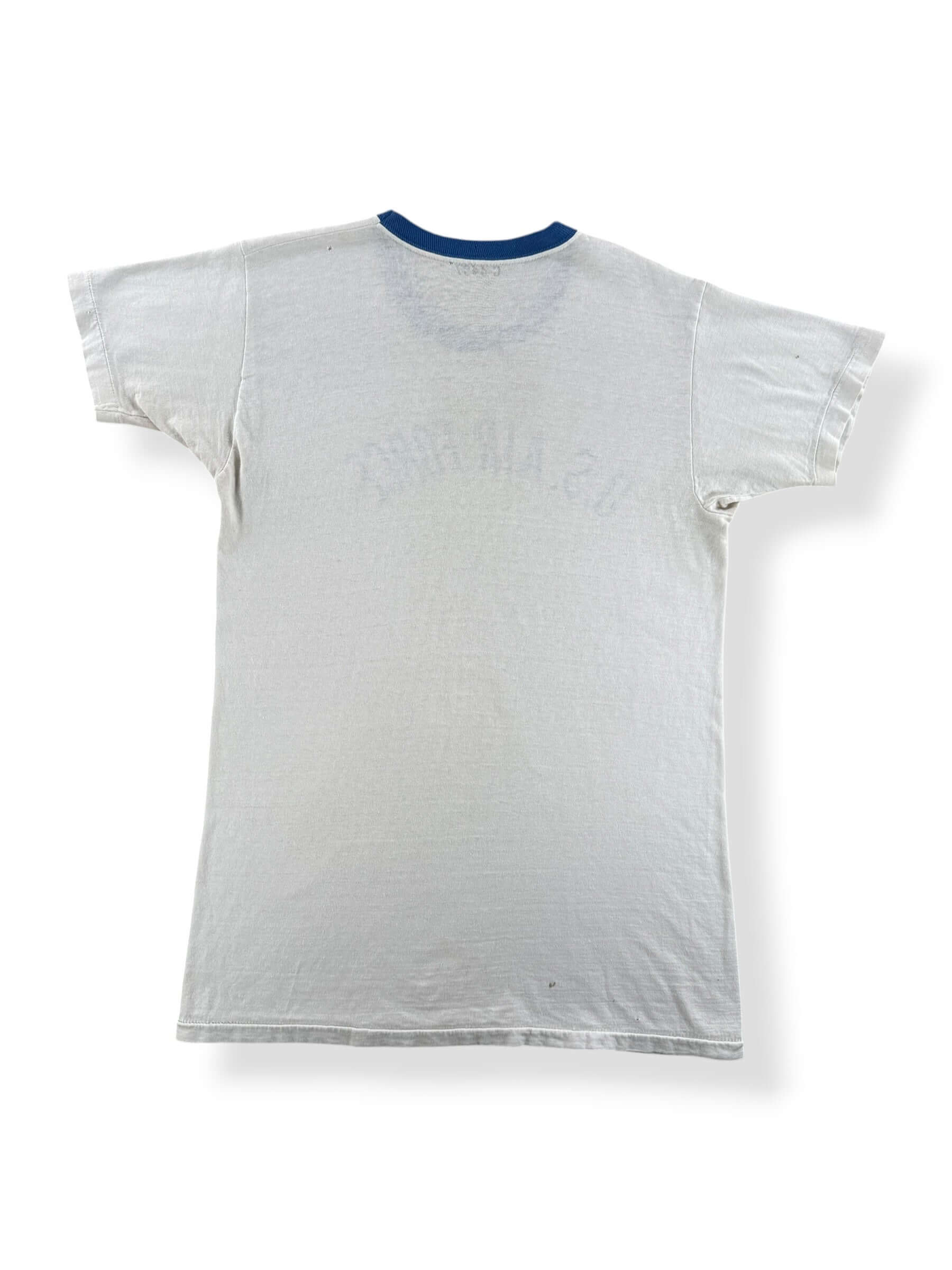 Back of Vintage USAF Waterprint Ringer Tee SZ M