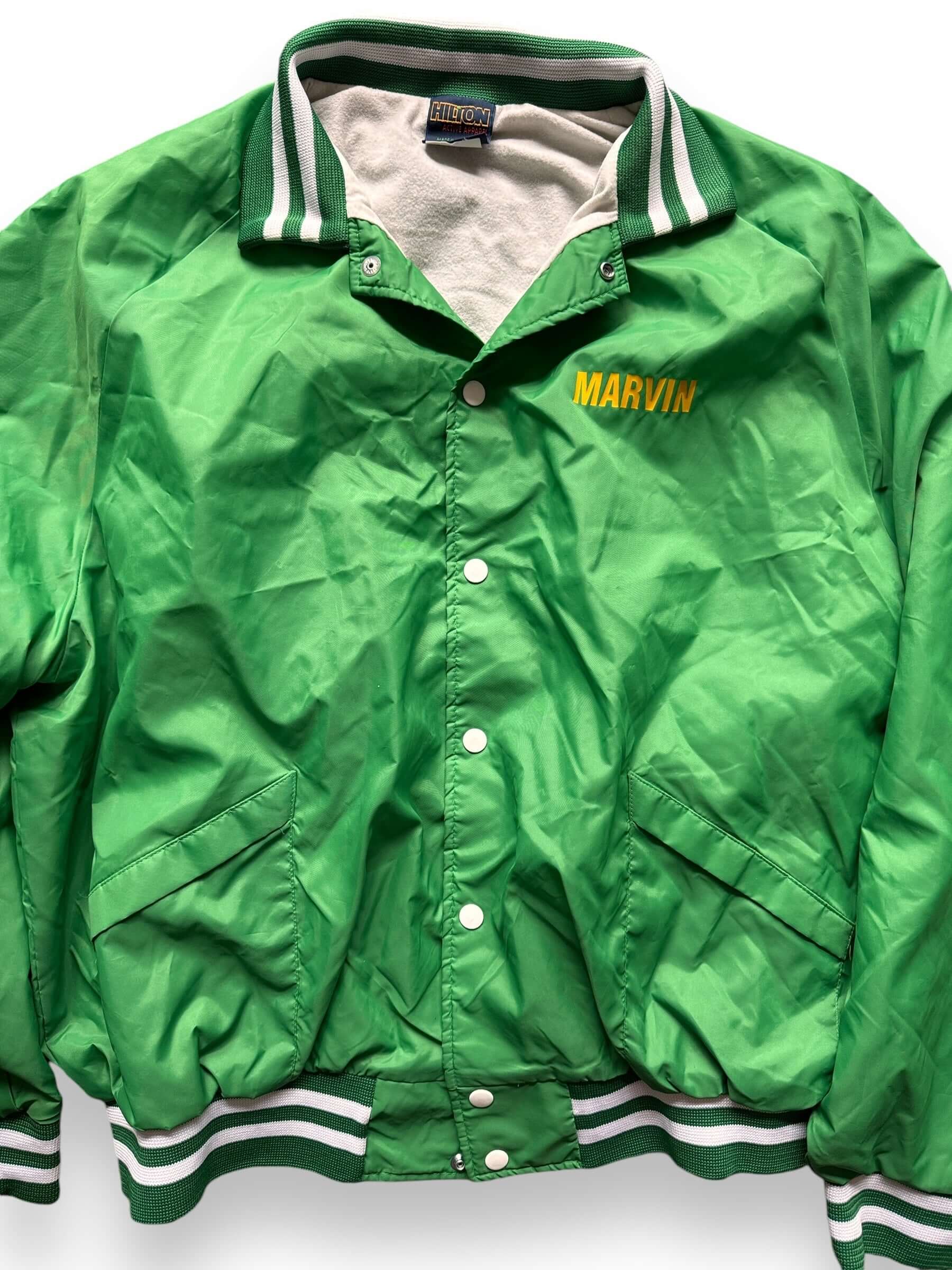 Front Detail on Vintage Damifino Coaches Jacket SZ XXL