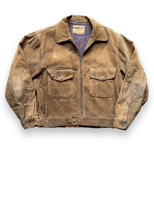 Front View of Vintage Meadowfield by Sweet Orr Corduroy Jacket SZ L | Vintage Corduroy Jacket Seattle | Barn Owl Vintage