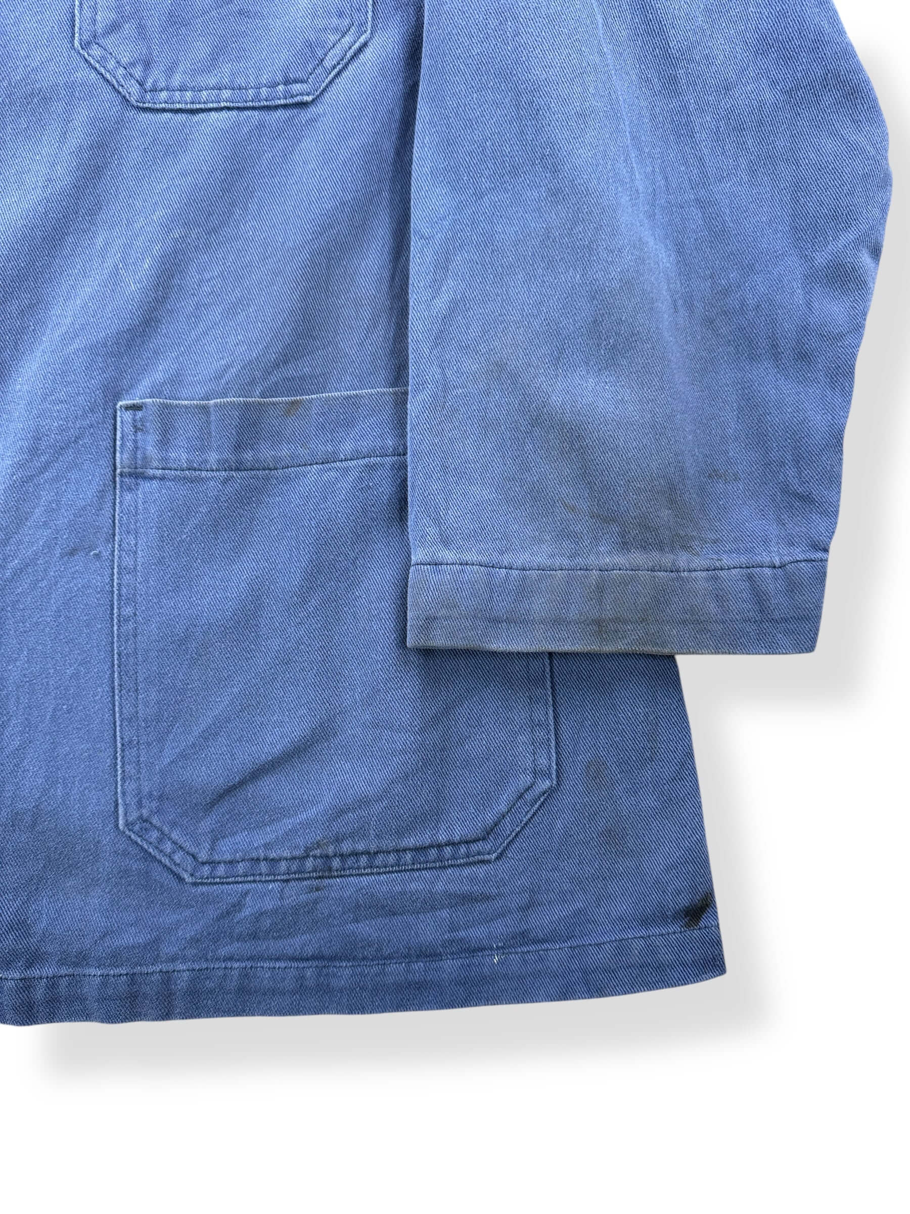 Staining on Vintage French Chore Coat SZ XL