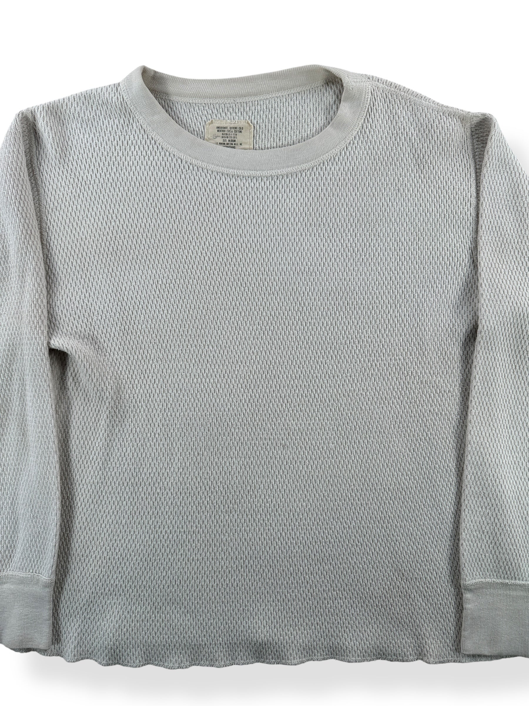 Front Close Up of Vintage Military Thermal Top SZ M