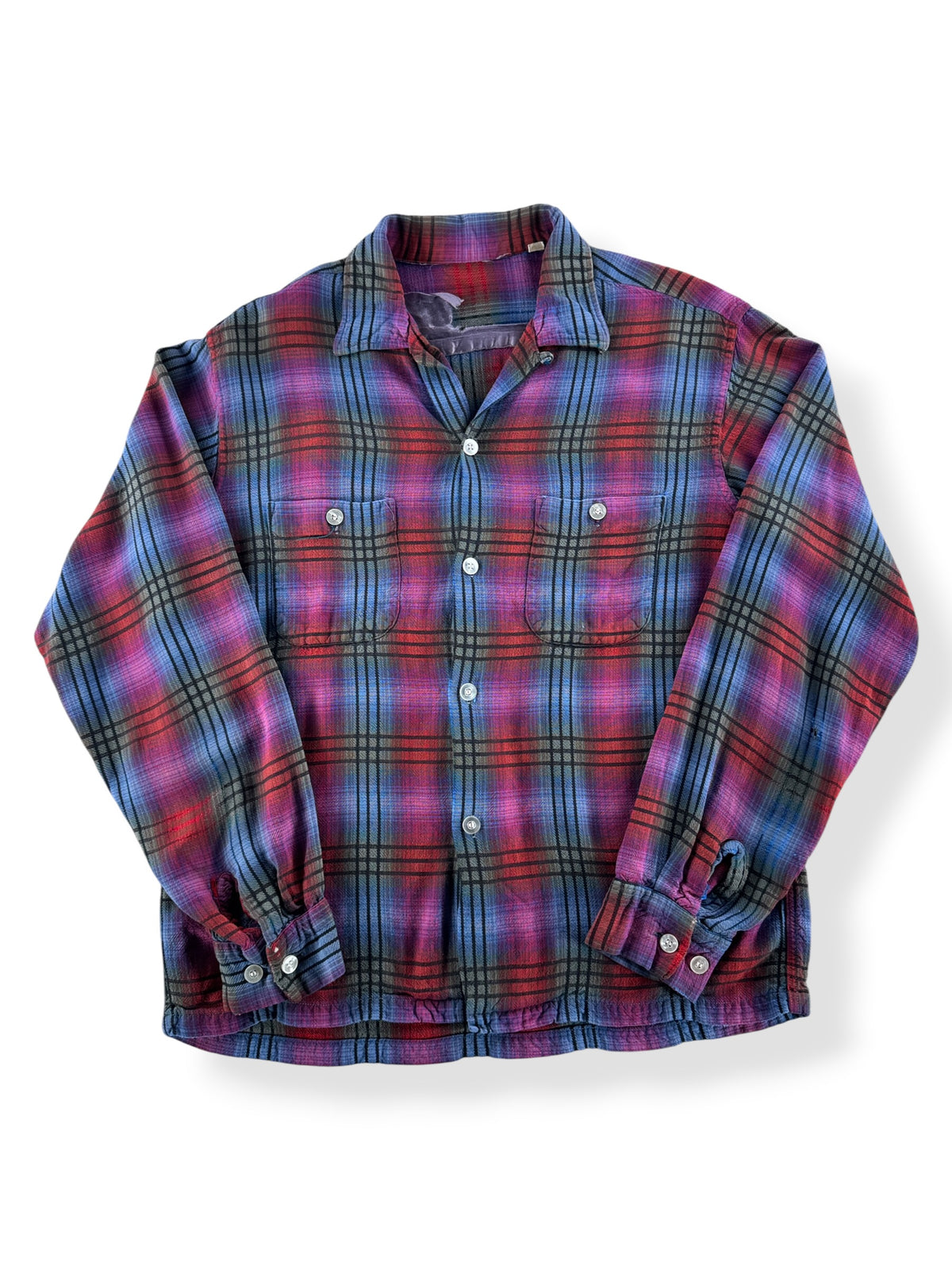 Front of Vintage Loop Collar Shirt SZ M (Fits S) - AS IS