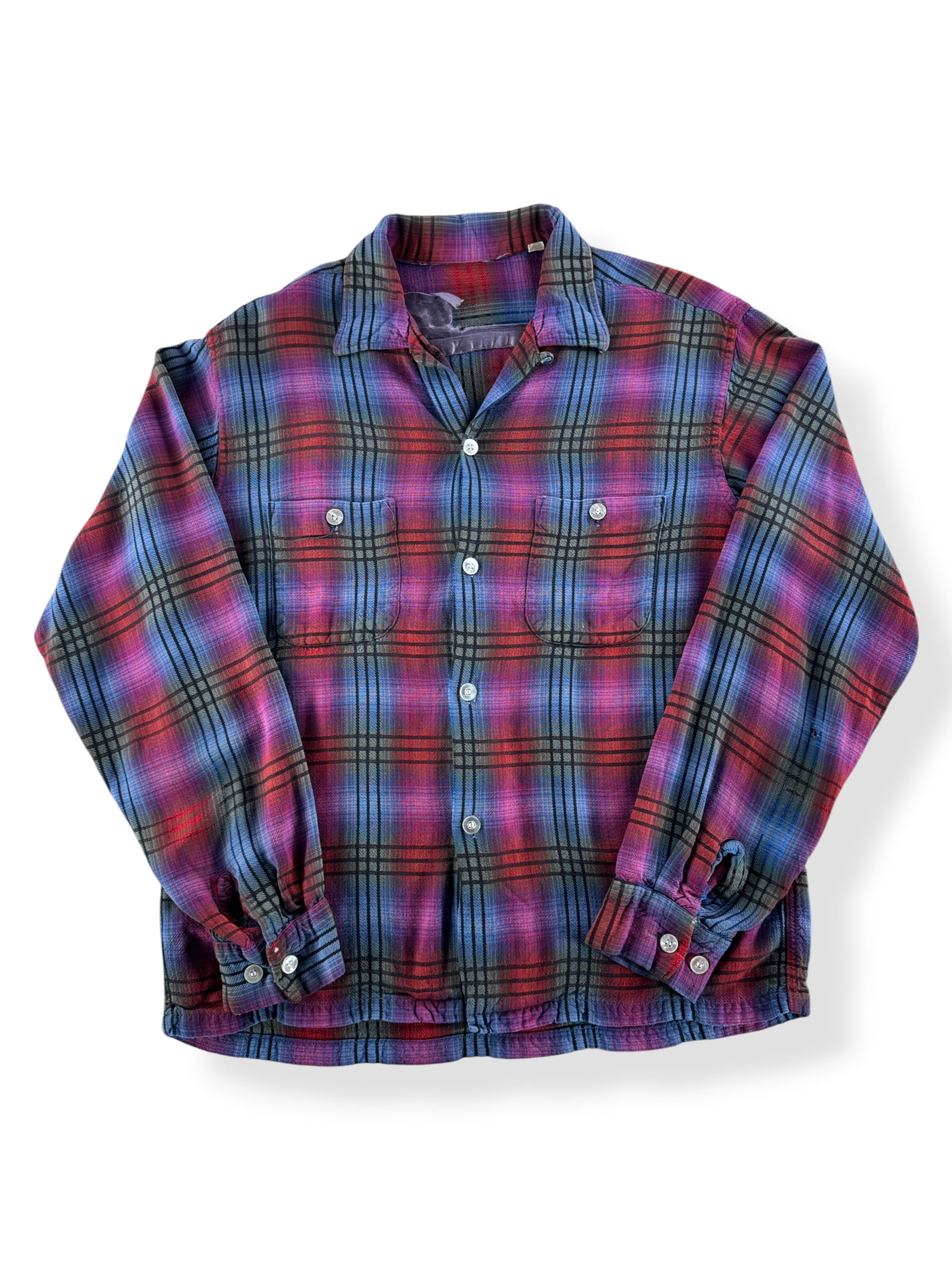 Front of Vintage Loop Collar Shirt SZ M (Fits S) - AS IS