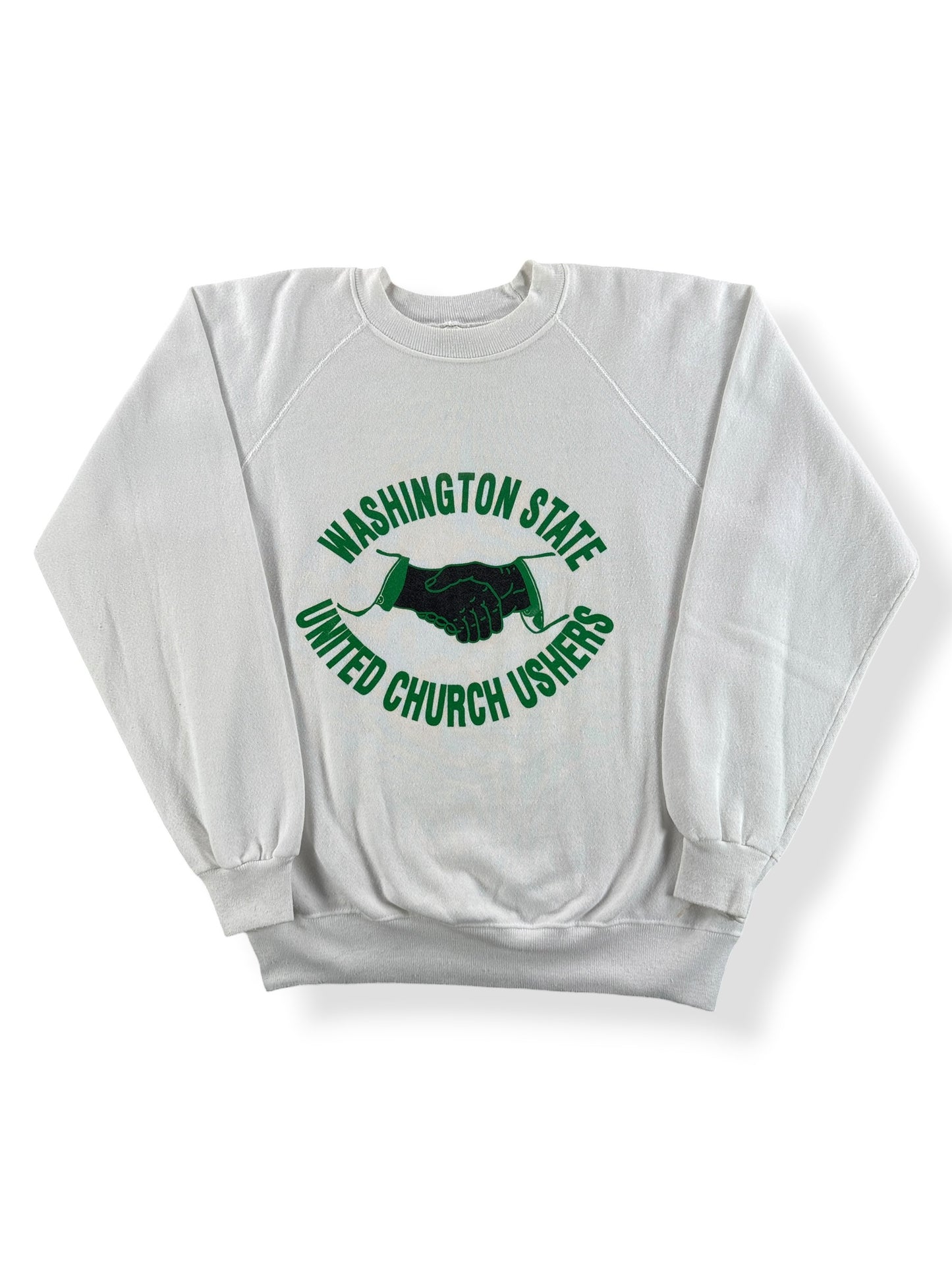 Front of Vintage 80s Washington Church Ushers Sweatshirt SZ L (Fits M)