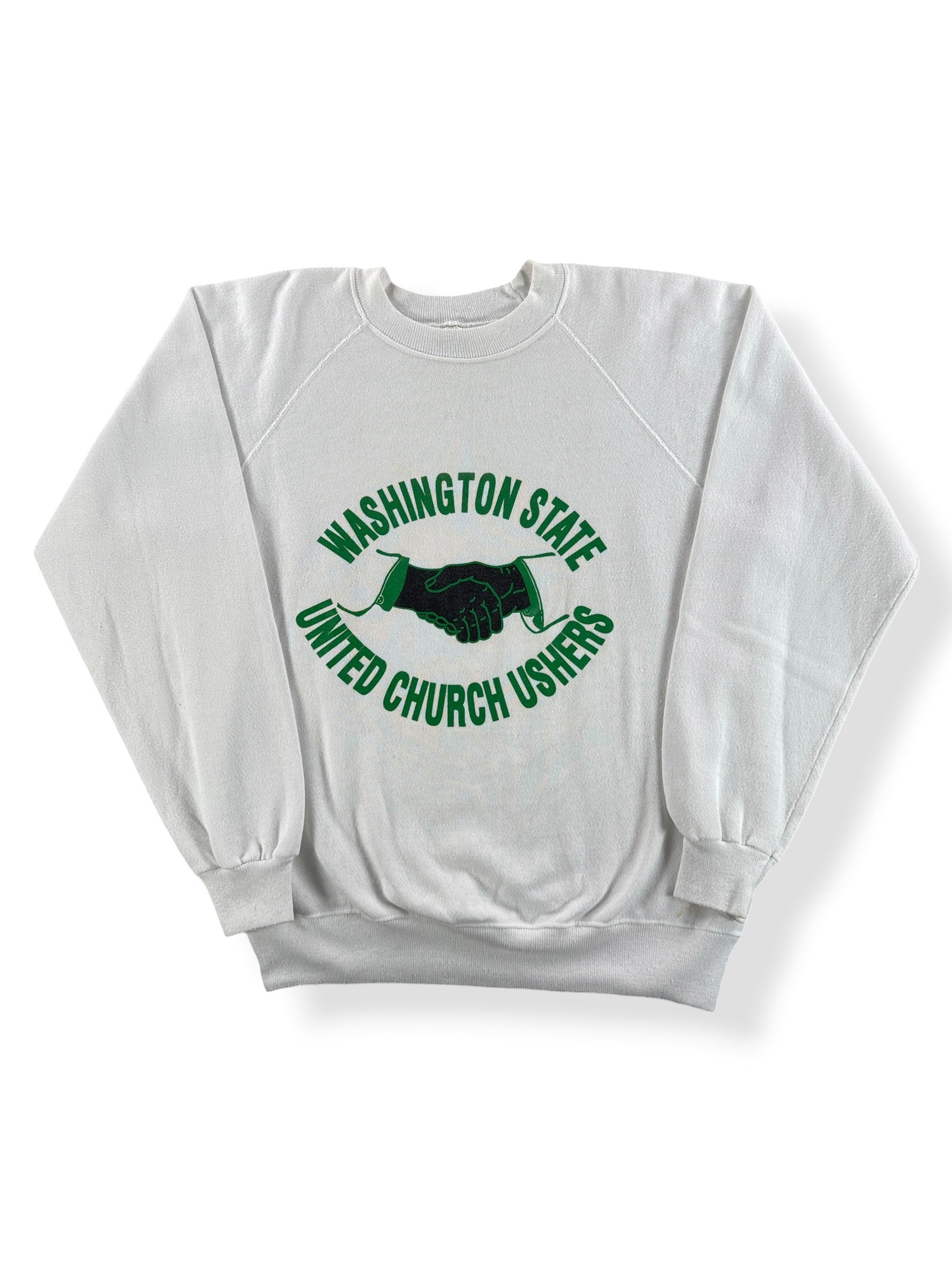 Front of Vintage 80s Washington Church Ushers Sweatshirt SZ L (Fits M)