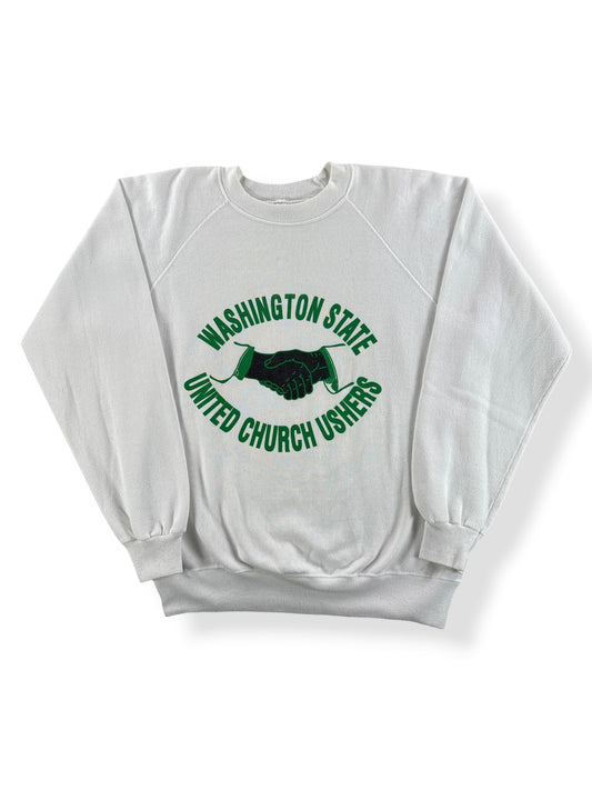 Front of Vintage 80s Washington Church Ushers Sweatshirt SZ L (Fits M)
