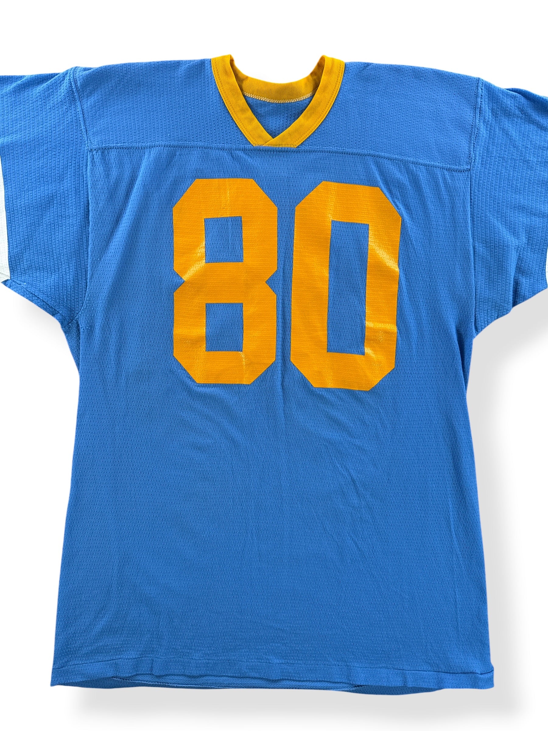 Frony Close Up of Vintage Russell Athletic Football Jersey SZ L (Fits M)