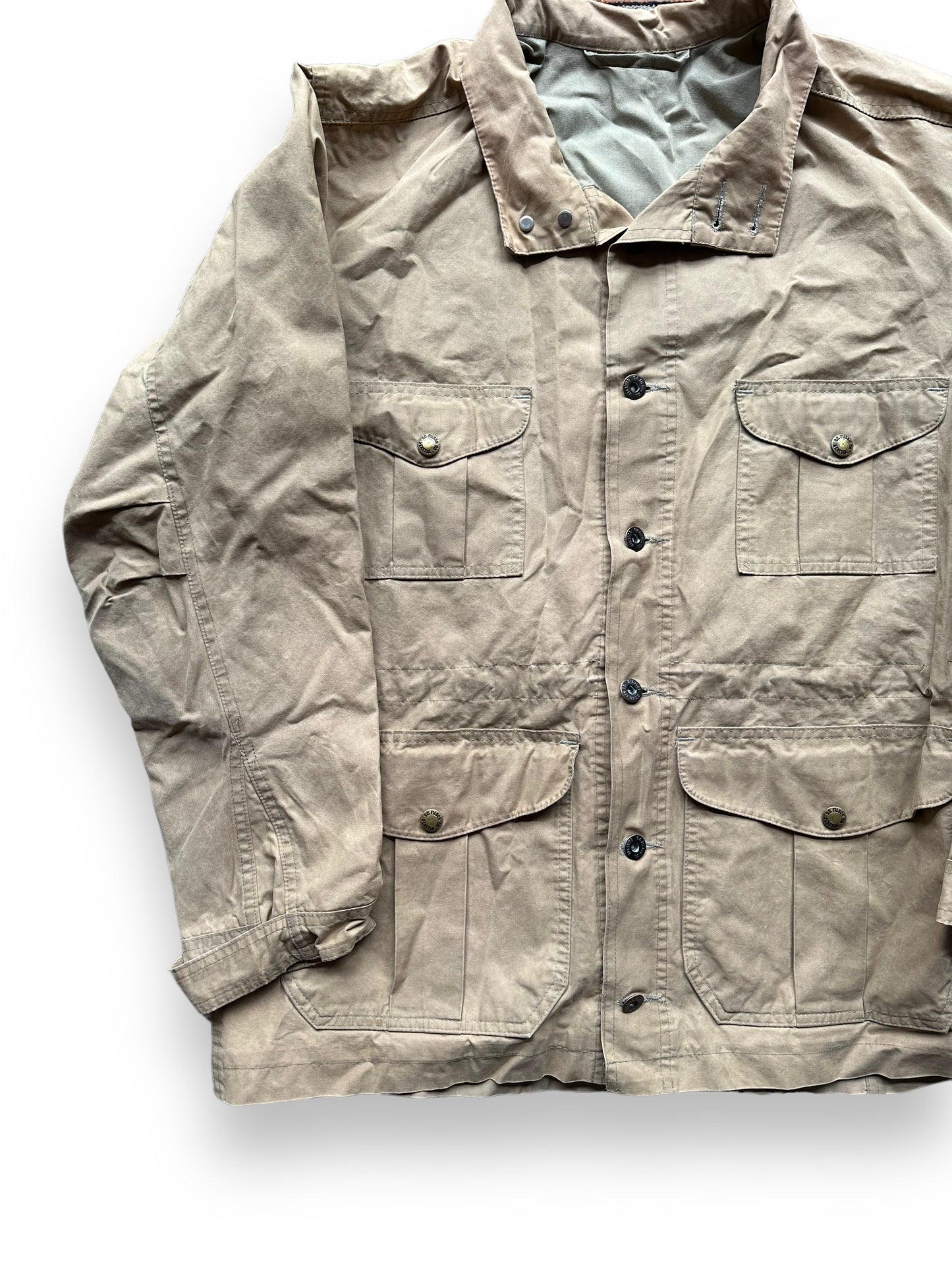 Front Right View of Filson Oregon Trail Jacket SZ M |  Barn Owl Vintage Goods | Vintage Filson Workwear Seattle