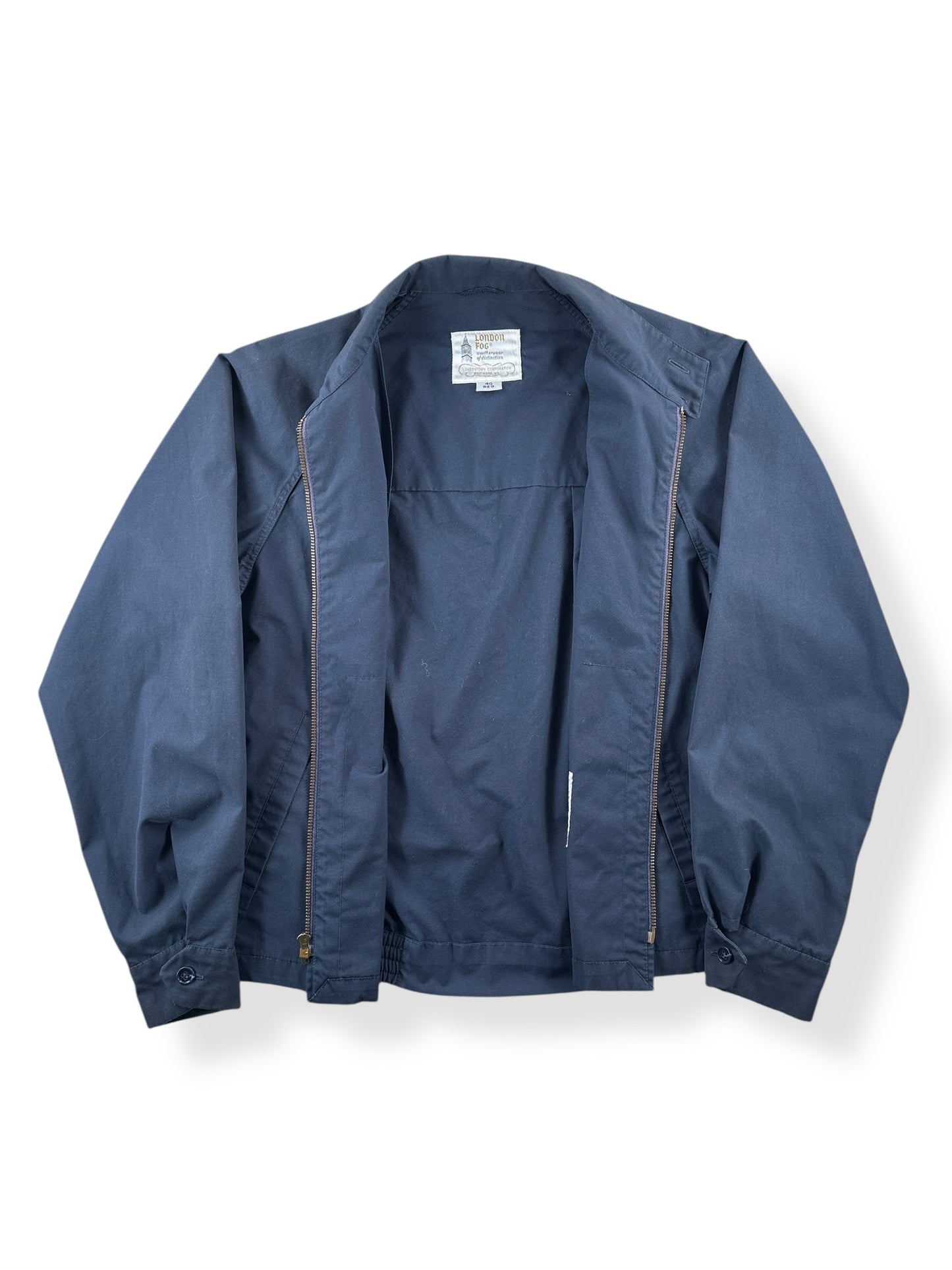 Inside of Vintage London Fog Harrington Jacket SZ 40