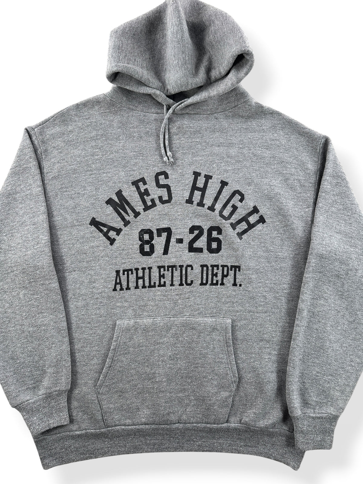 Close-up of Vintage Ames High Hoodie SZ XL (Fits M)