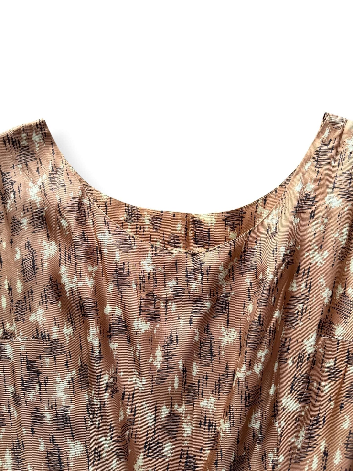 Vintage 60s Scribble Fit and Flare Dress SZ S