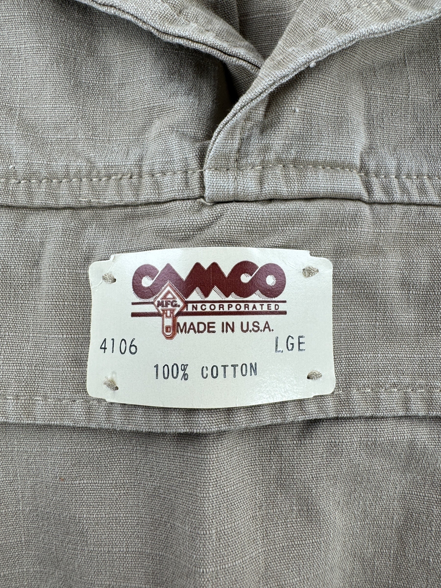 NOS Tag on Vintage NOS Camco Anorak SZ L
