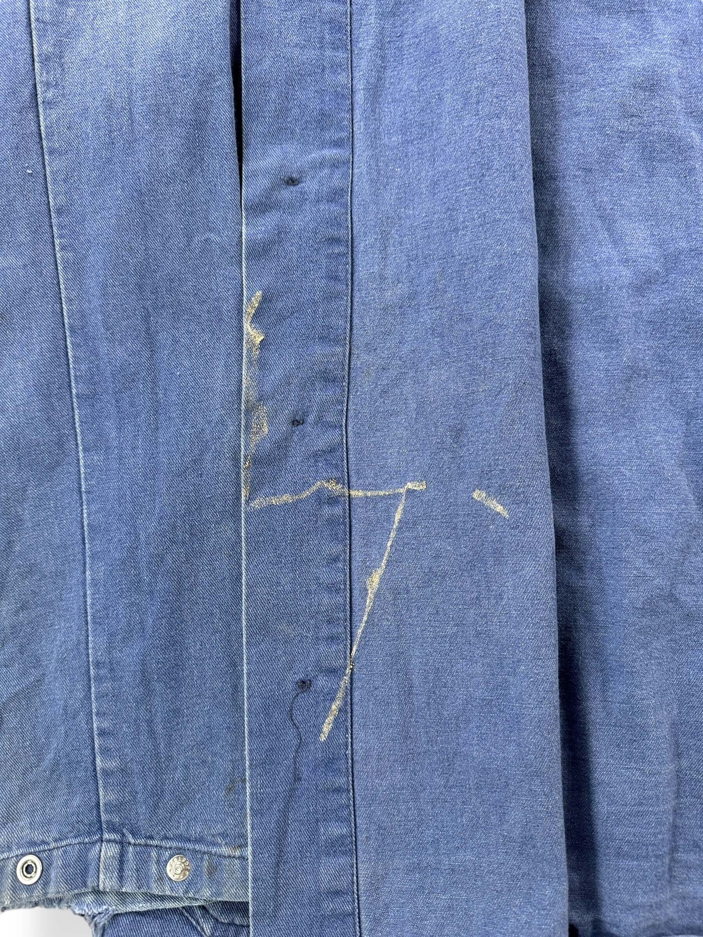 Stains on Vintage KLM Faded French Chore Coat SZ XL