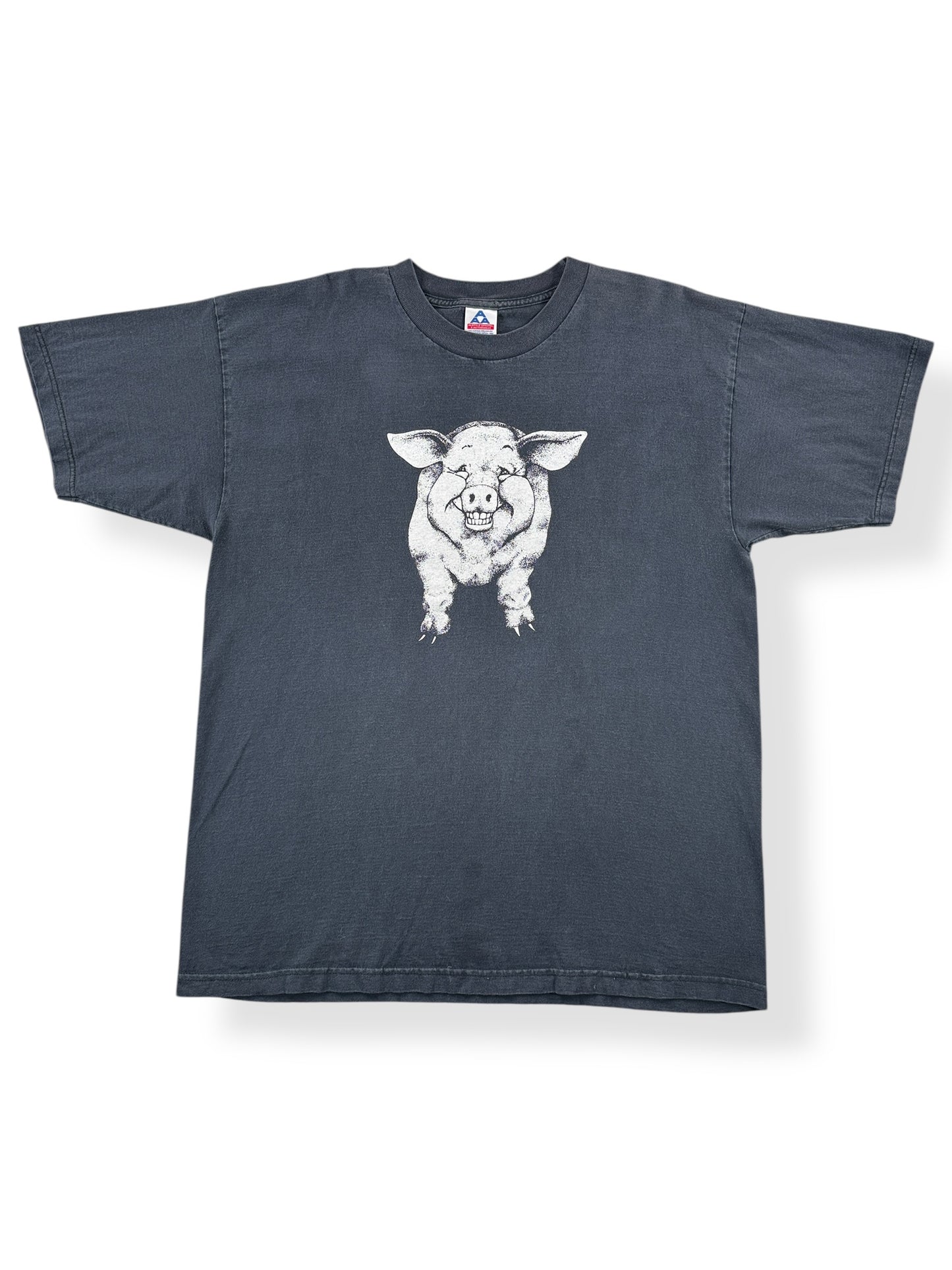 Front of Vintage Front and Back Pig Tee SZ XL (Fits L)