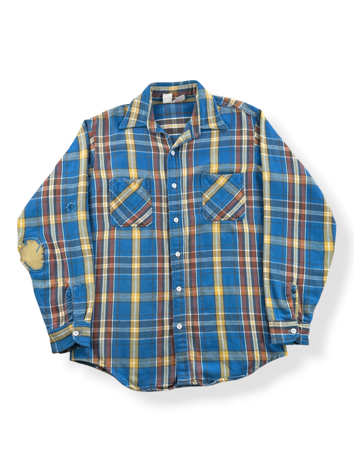 Front of Vintage Repaired Big Mac Cotton Flannel SZ L