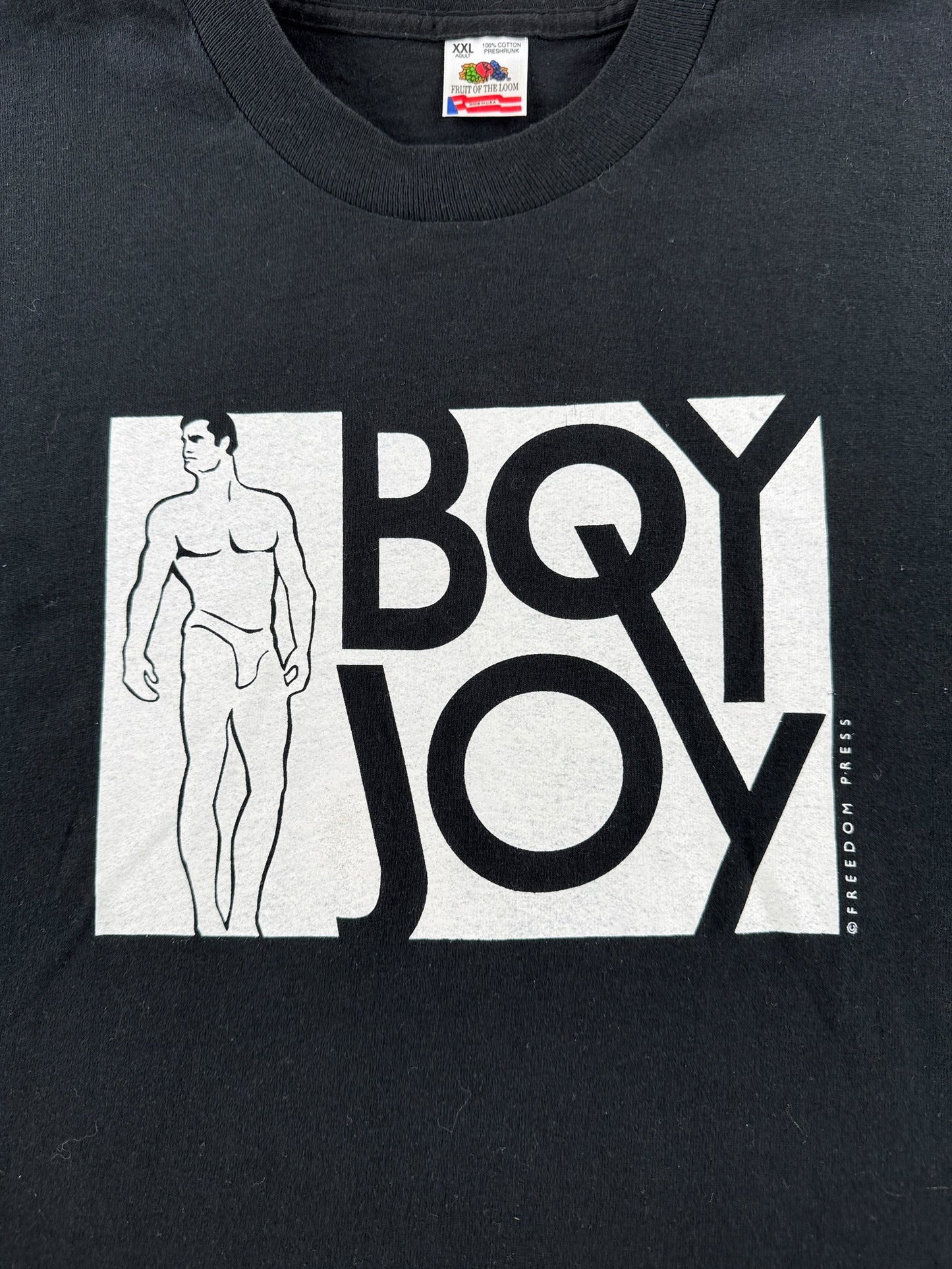 Graphic of Vintage 90’s Boy Joy Gay Pride Tee SZ XXL (Fits XL)