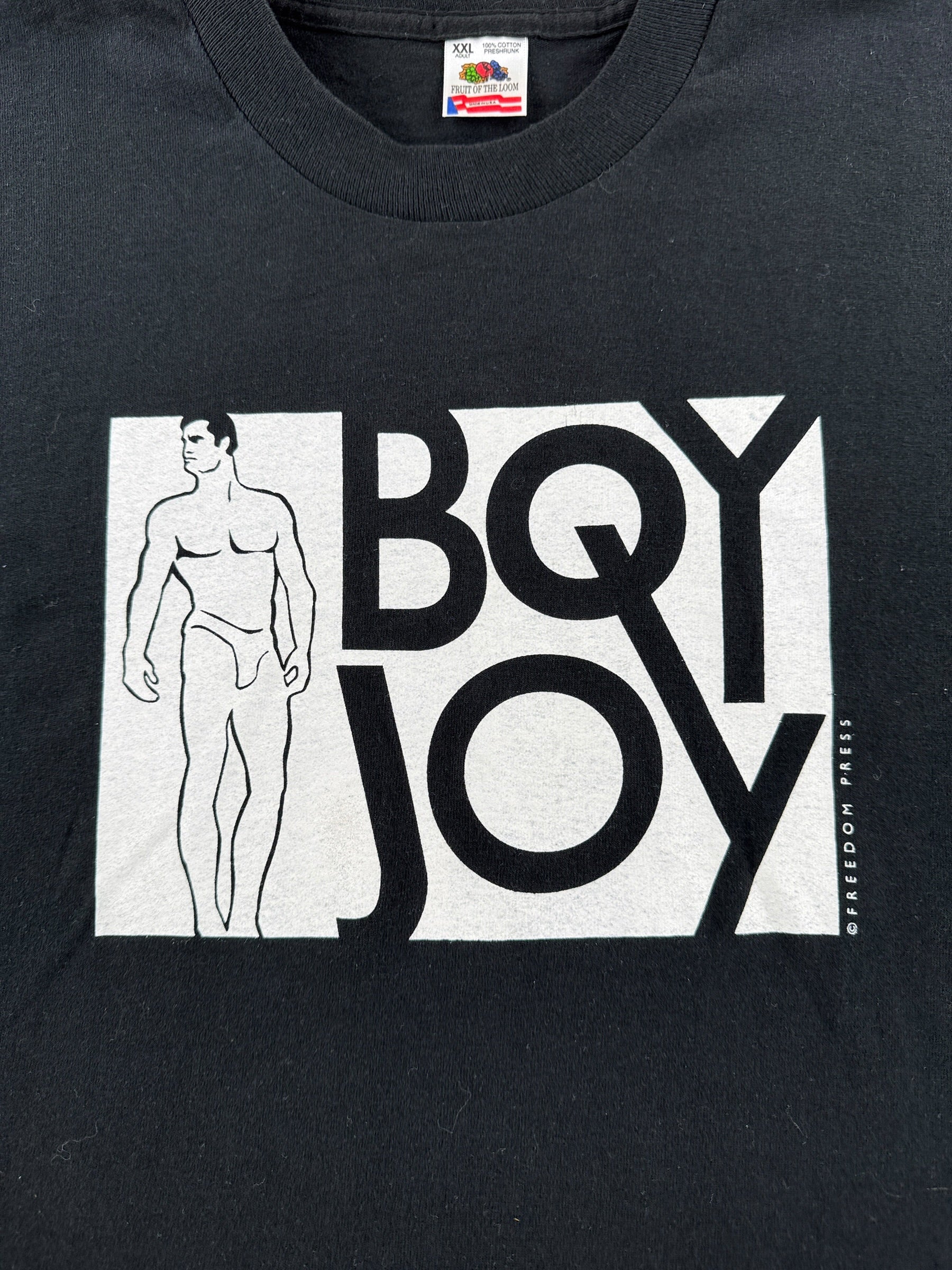 Graphic of Vintage 90’s Boy Joy Gay Pride Tee SZ XXL (Fits XL)