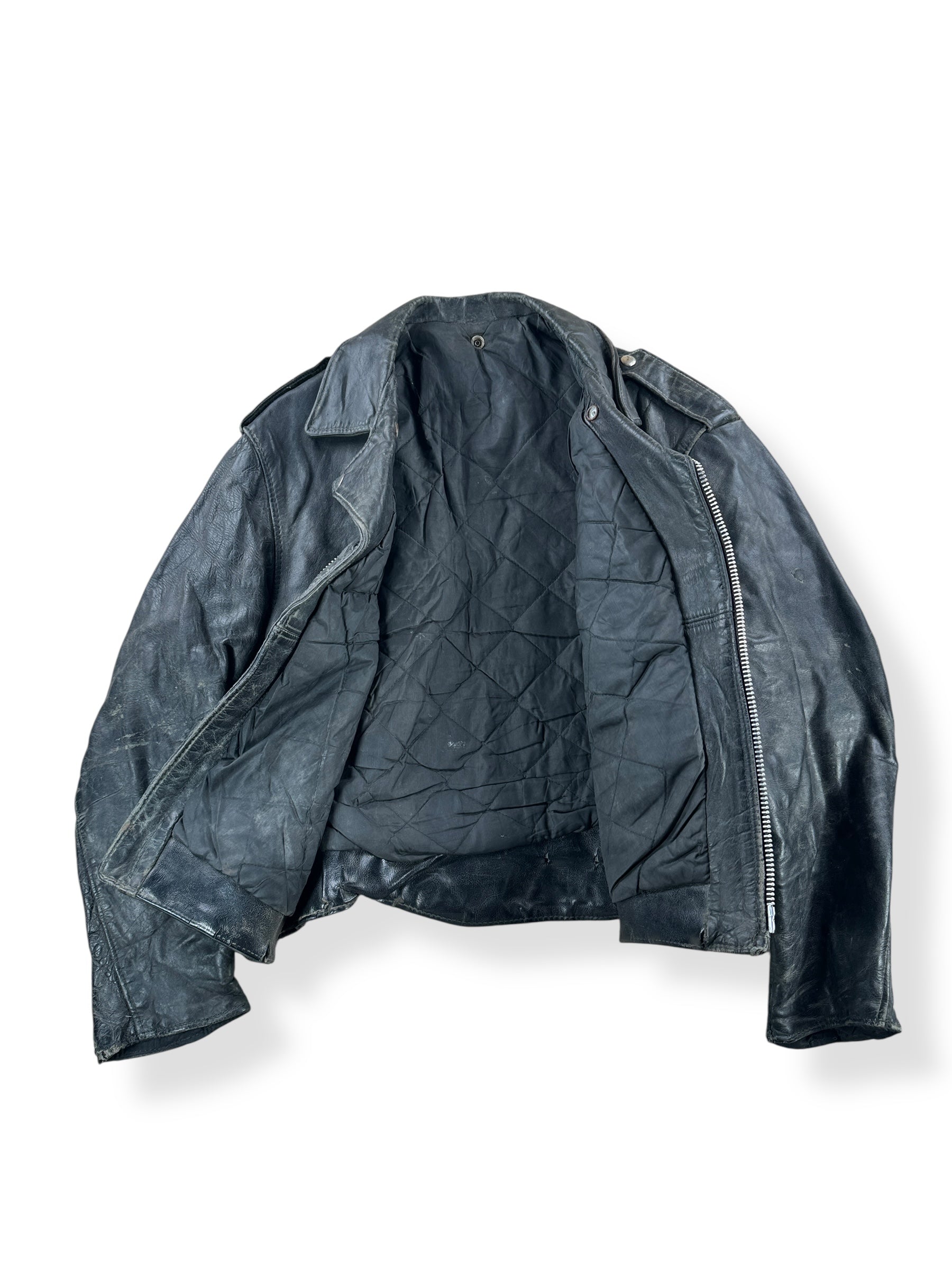 Inside of Vintage 60s/70s Leather Jacket SZ M