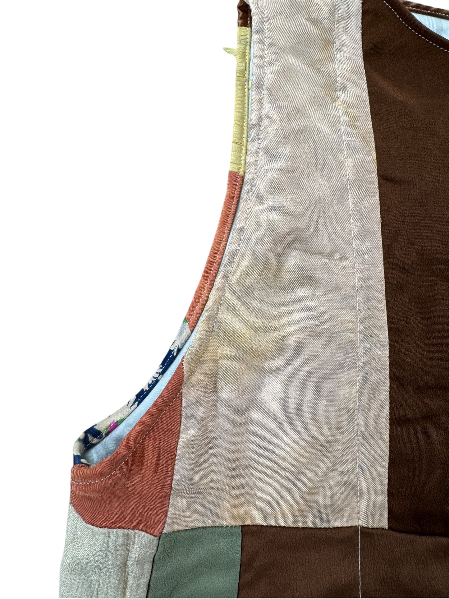 Discoloration on Archive Craft X Barn Owl Vintage Quilt Tie Tank SZ S