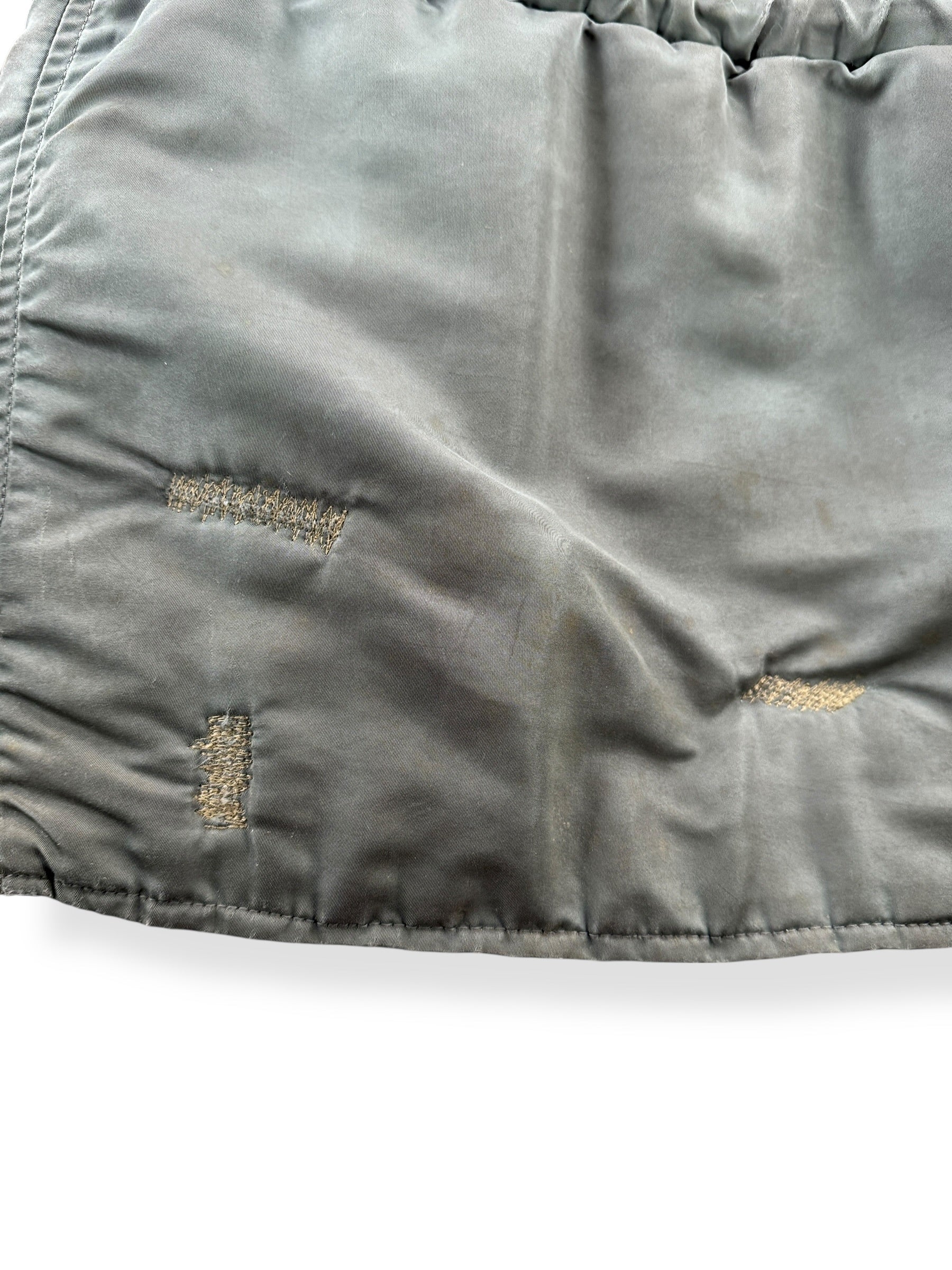 Repairs on Vintage Thrashed N-3B Snorkel Parka SZ L AS IS