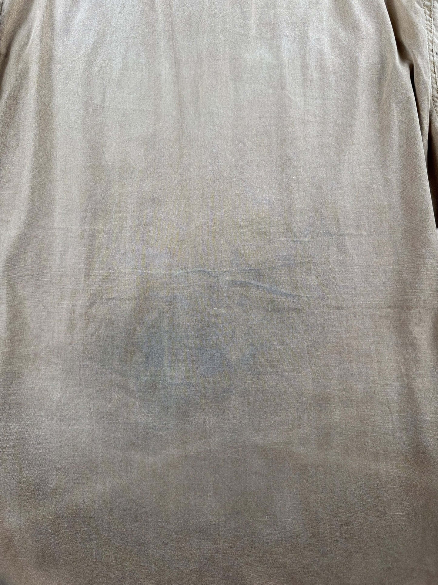Back Stain on Vintage Crest Army Chinstrap Top SZ L