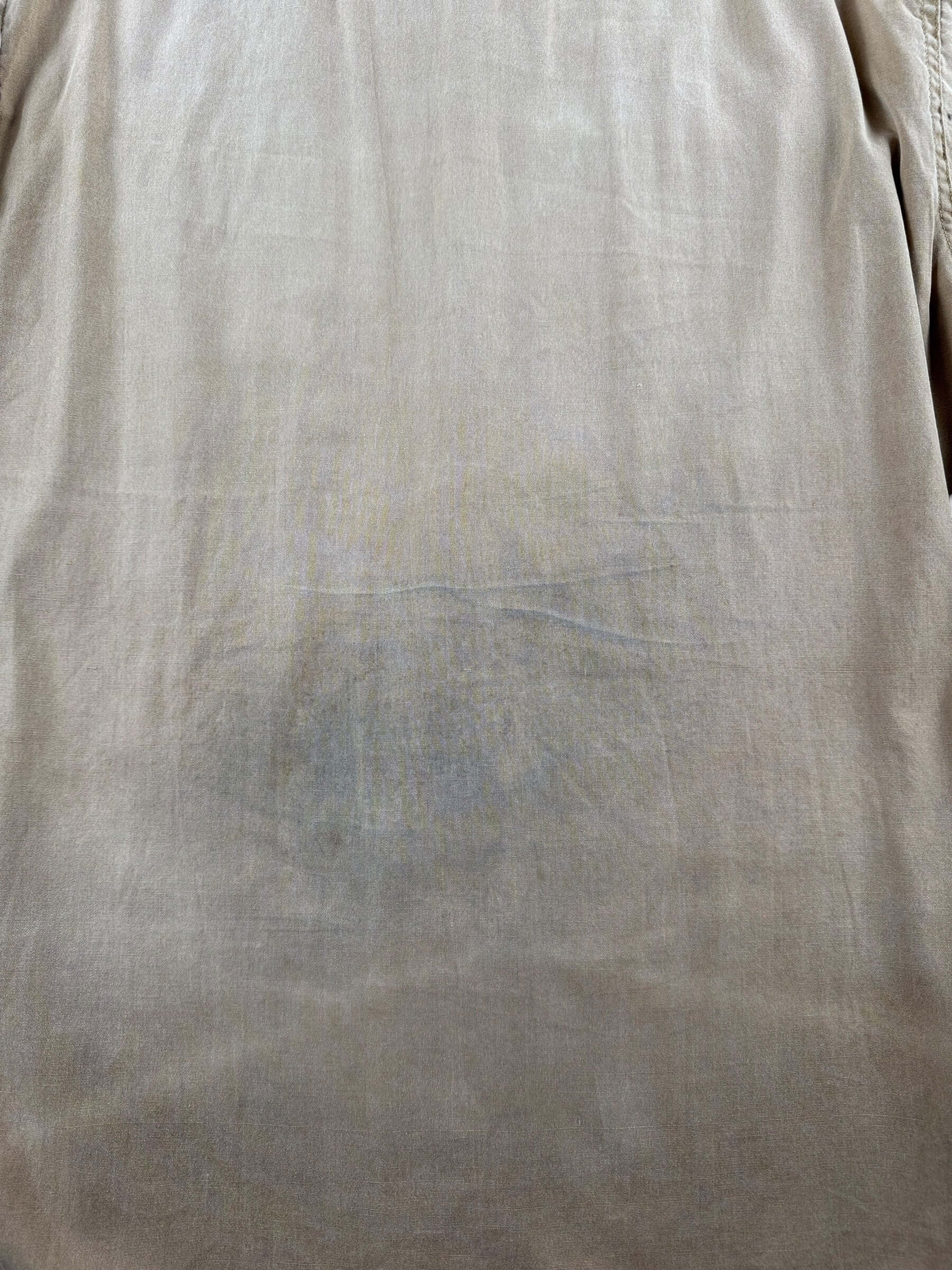 Back Stain on Vintage Crest Army Chinstrap Top SZ L