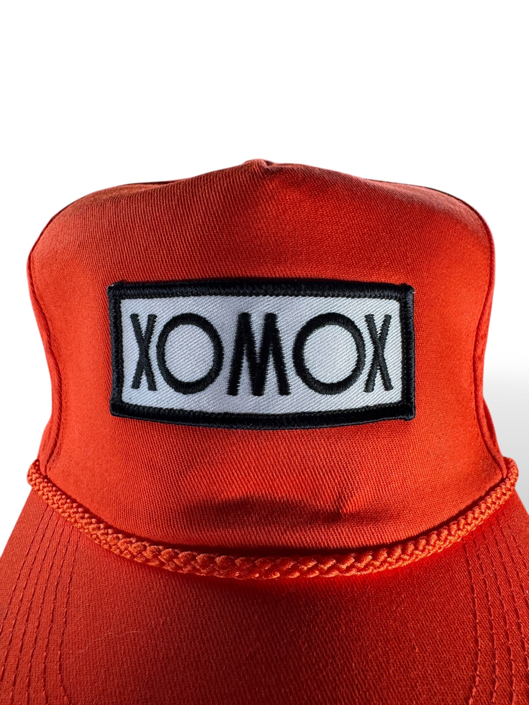 Patch on Vintage Xomox Terry Cloth Lined Hat SZ OSFA