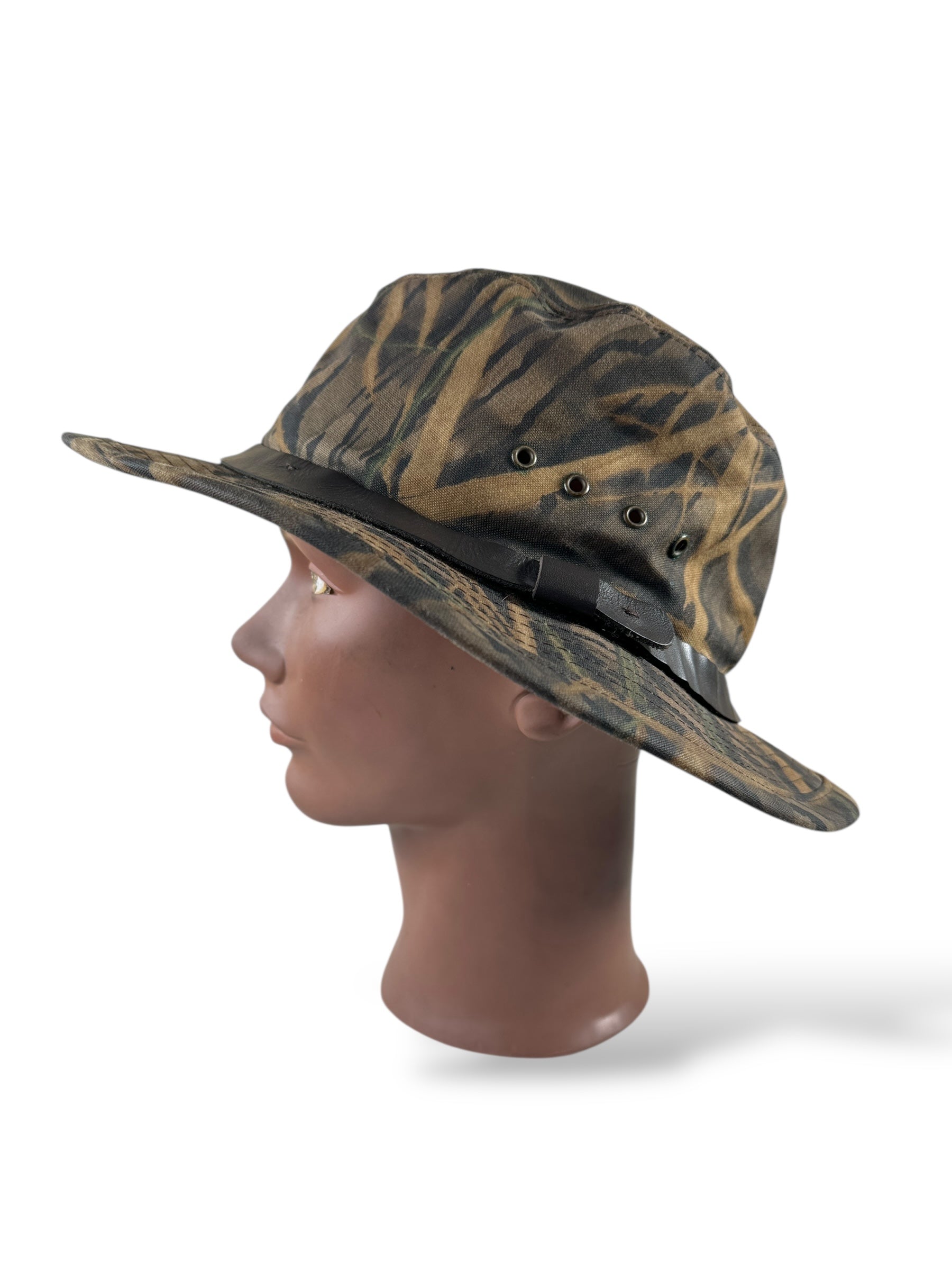 Side of Modern Filson Mossy Oak Tin Cloth Hat SZ L