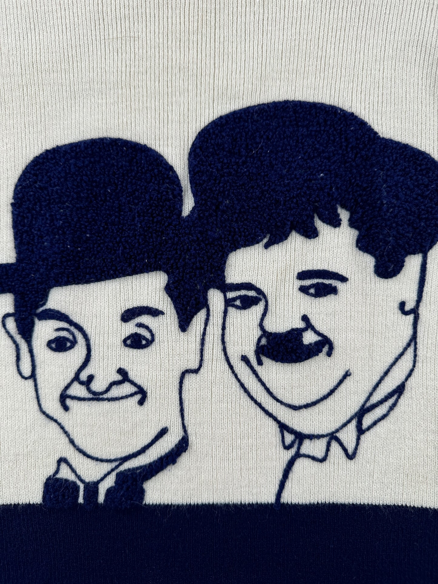 Graphic of Vintage Laurel & Hardy Sweater SZ XXS