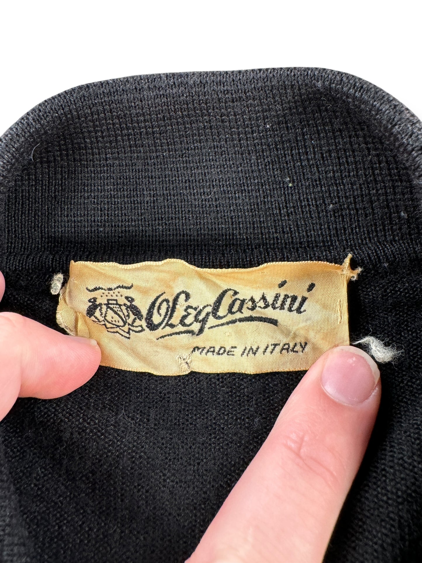 Tag on Vintage Italian Knit Collared Shirt SZ S