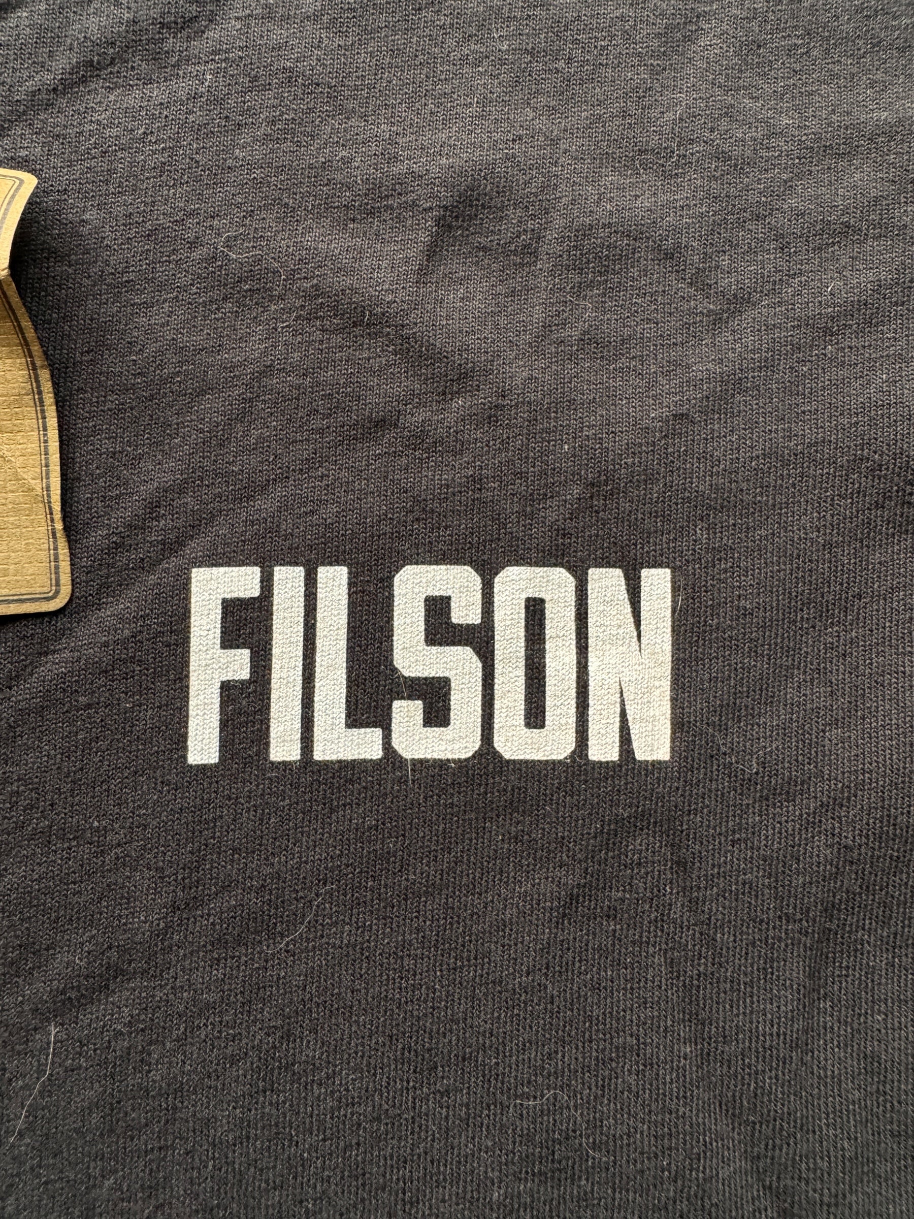 front graphic of NWT Black Filson Eagle Tee SZ S