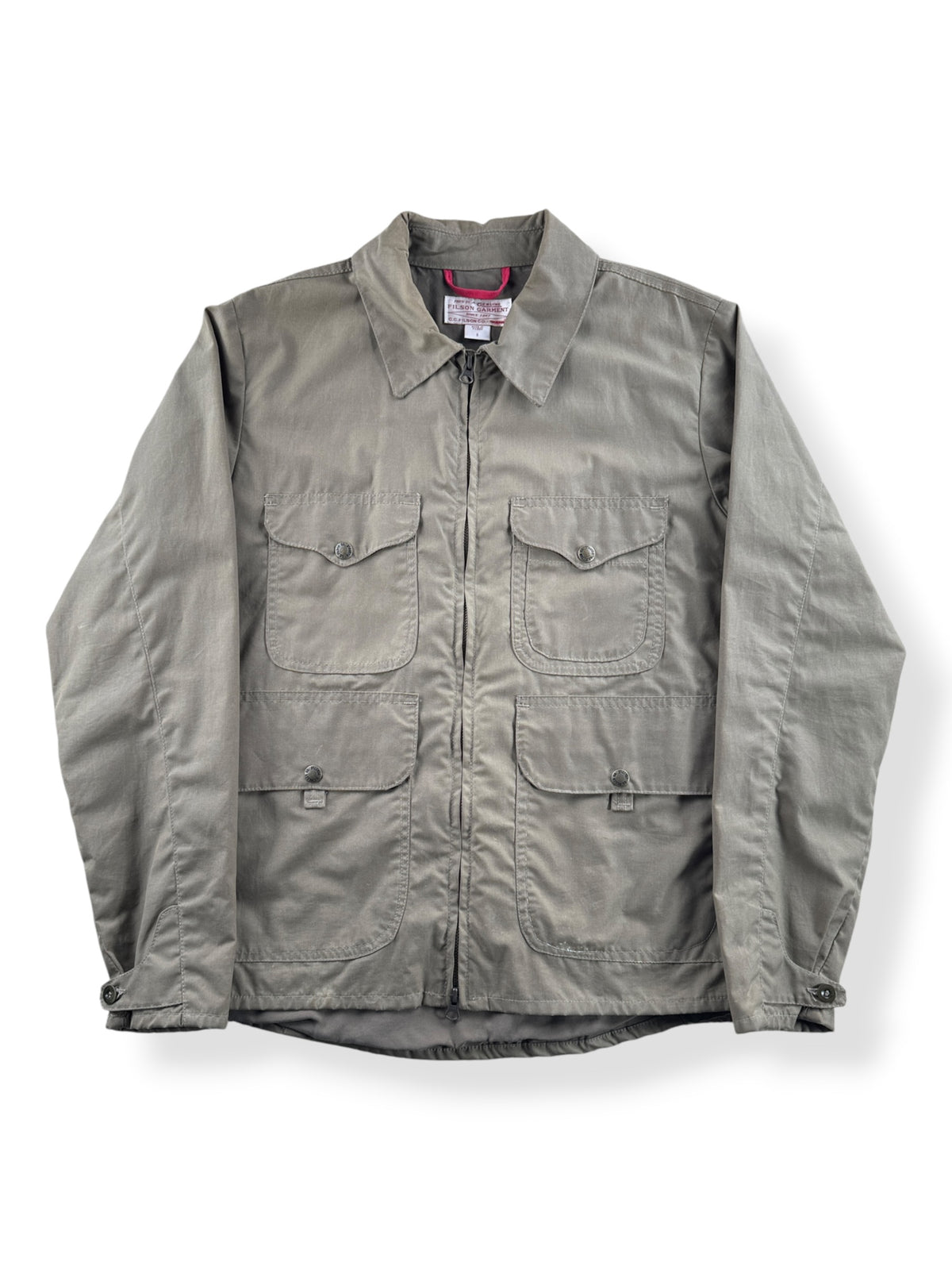 Front of Filson 2nd Style 10450 Cover Cloth Bomber Jacket SZ S