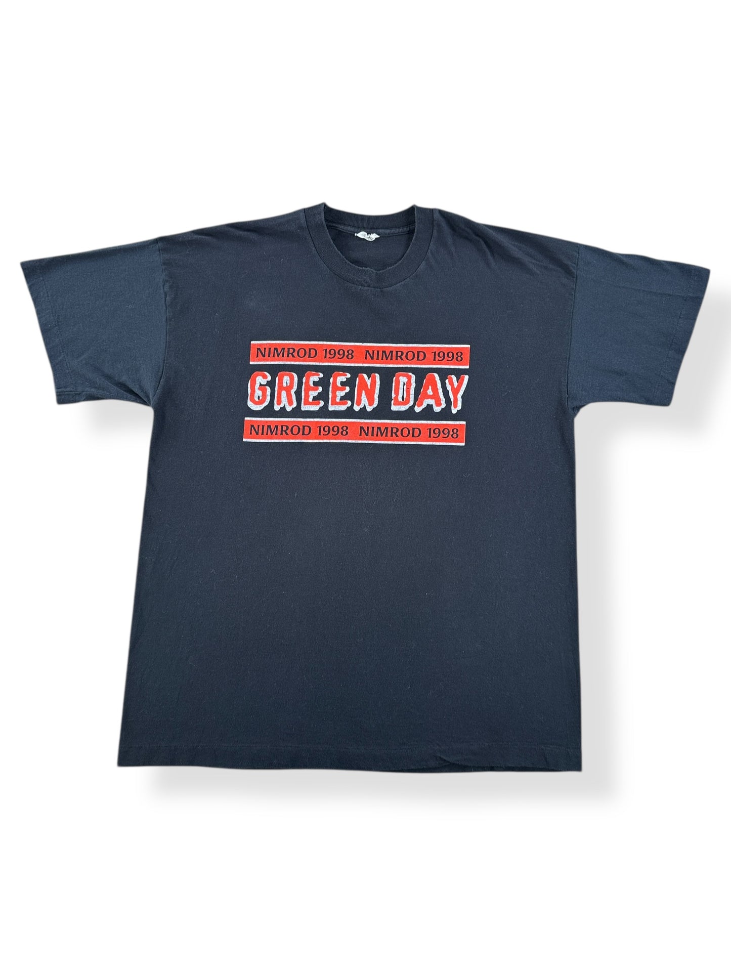 Front of Vintage 1998 Green Day Nimrod Tour Tee SZ XL (Fits L)